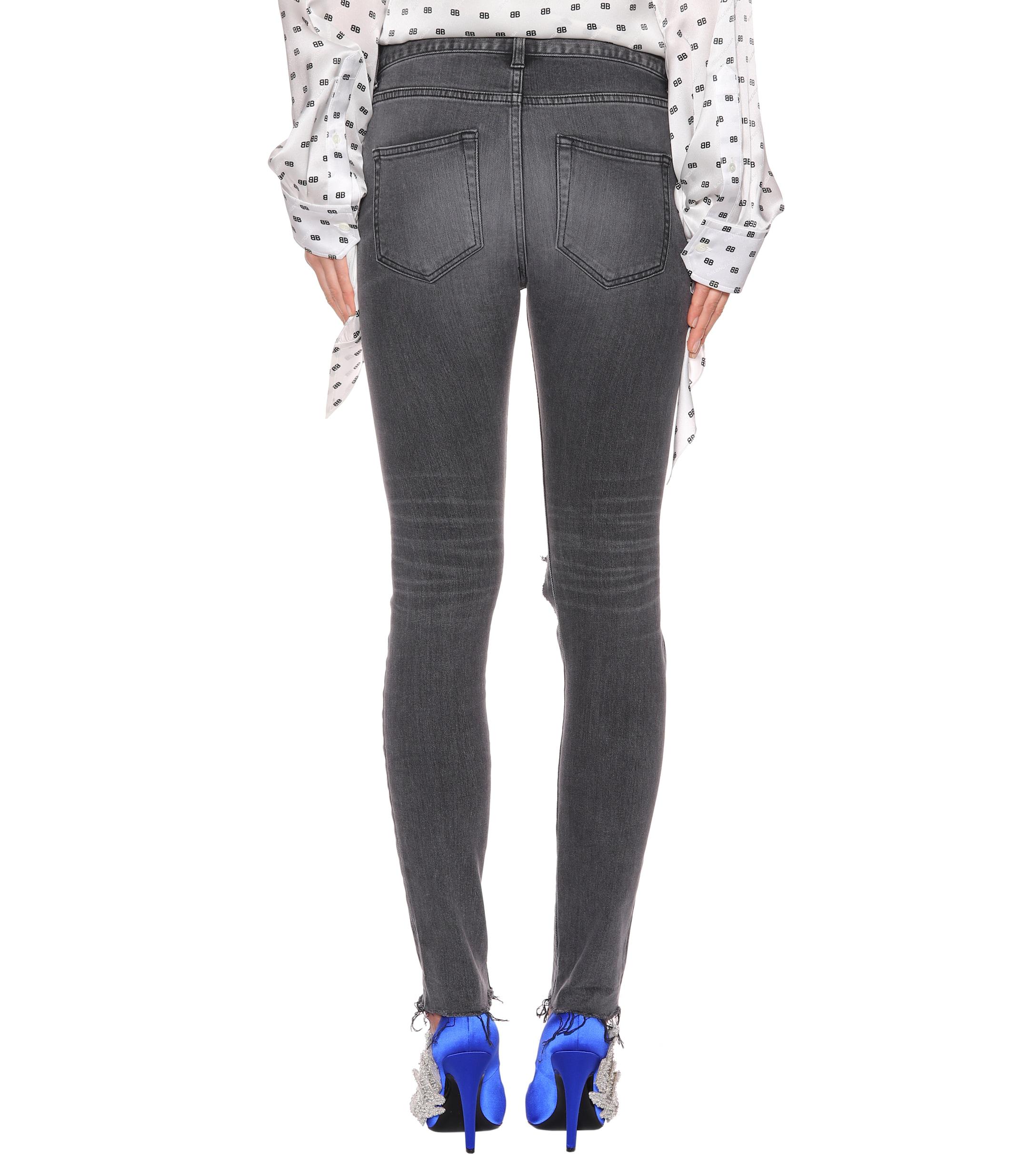 balenciaga ripped jeans