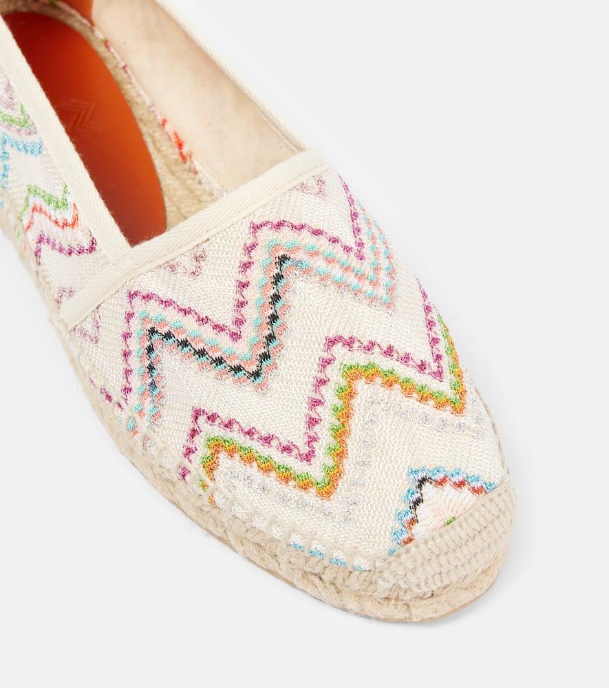 【MISSONI】Elle raschel espadrillesフラットエスパドリーユ Missoni Elle Zig Zag Raschel Espadrilles | Lyst