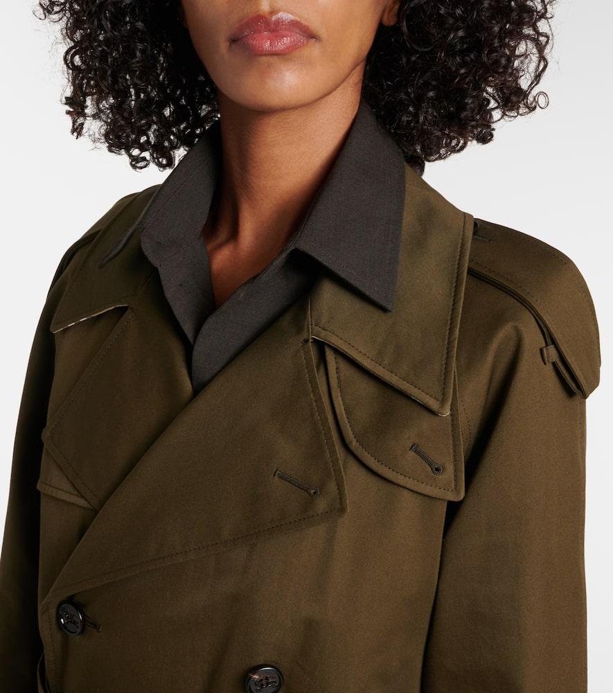 Burberry Cotton Gabardine Trench Coat in Brown Lyst UK