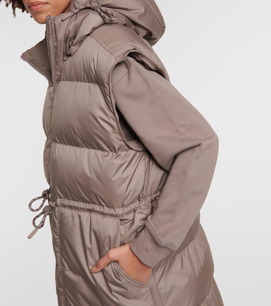 adidas By Stella McCartney Daunenmantel in Braun Lyst DE
