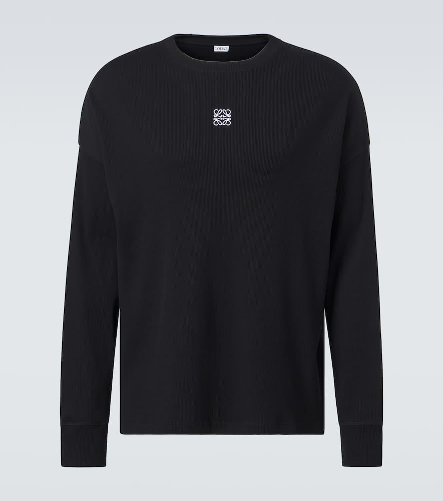 loewe-black-Anagram-Ribbed-