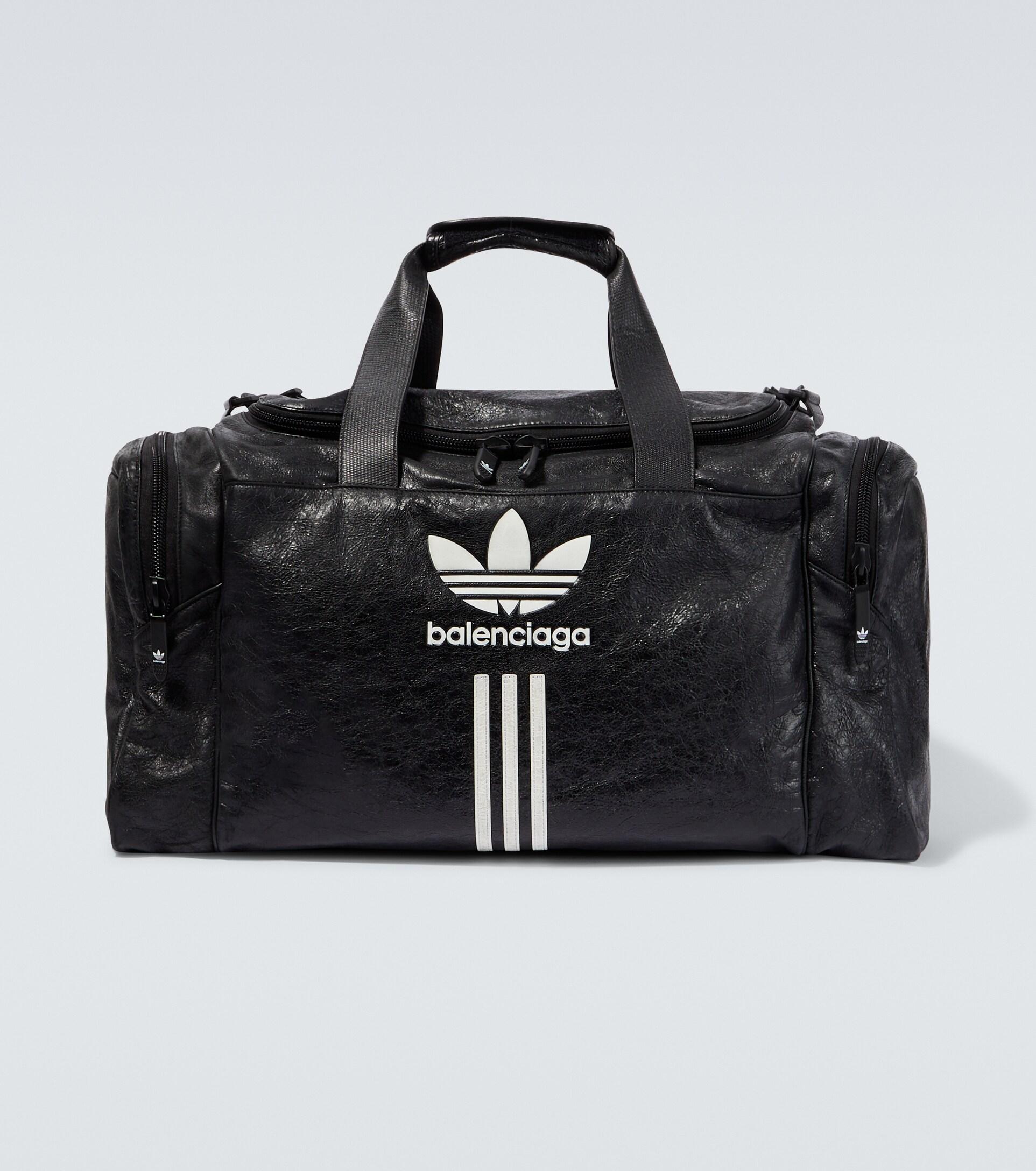Balenciaga X Adidas Leather Duffel Bag in Black for Men | Lyst