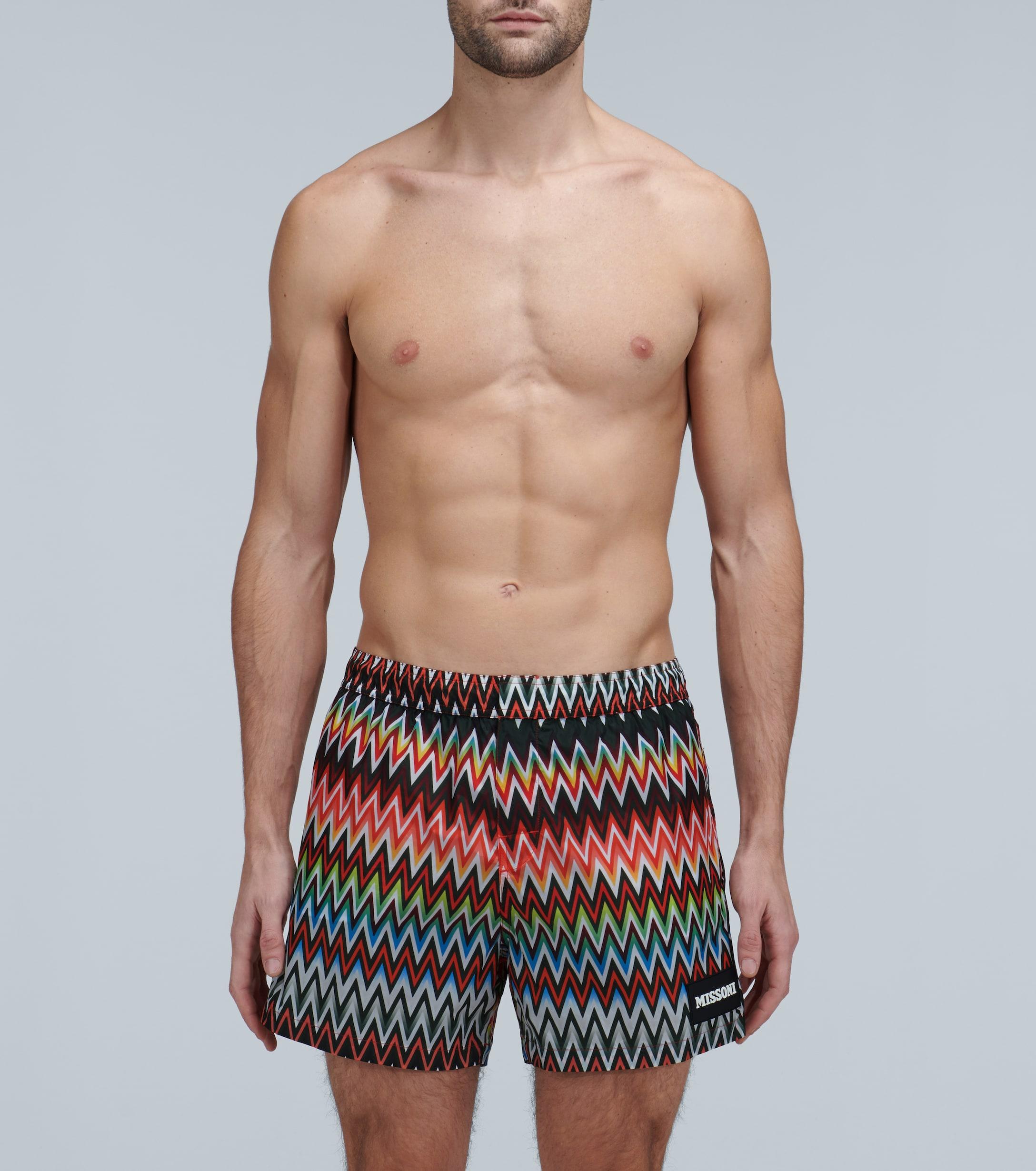 Missoni Mare Zig-zag Swim Shorts in Blue for Men | Lyst