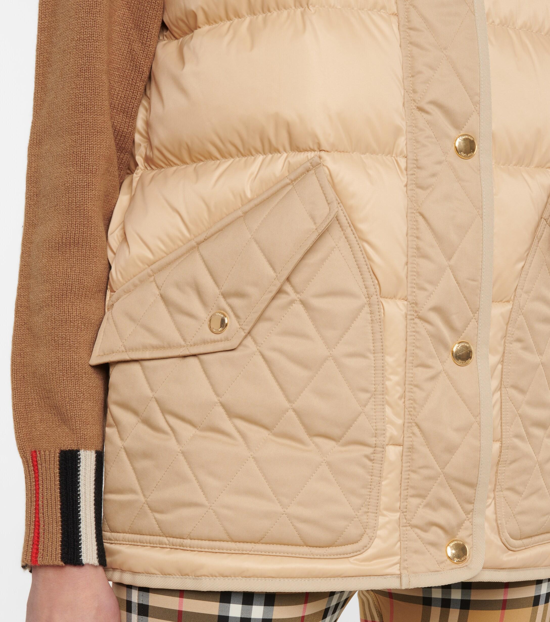 Burberry quilted deals vest