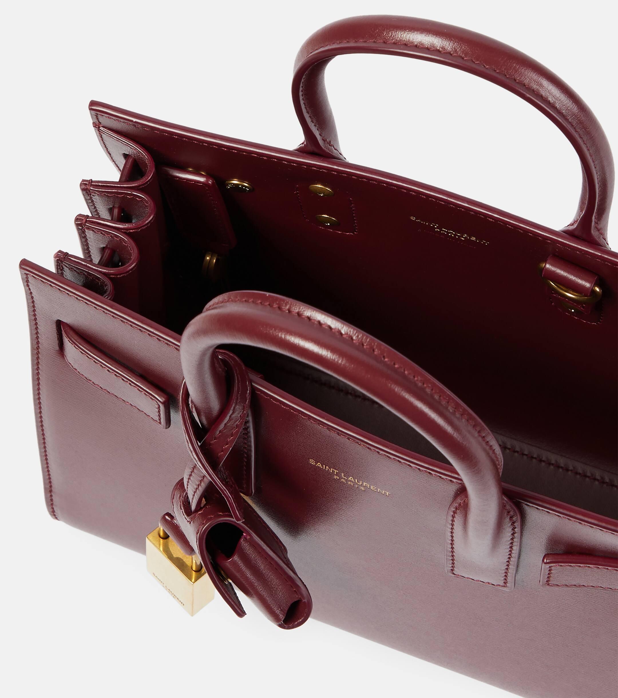 Saint Laurent Sac De Jour Nano En Cuir Lisse Rouge in Red Lyst UK