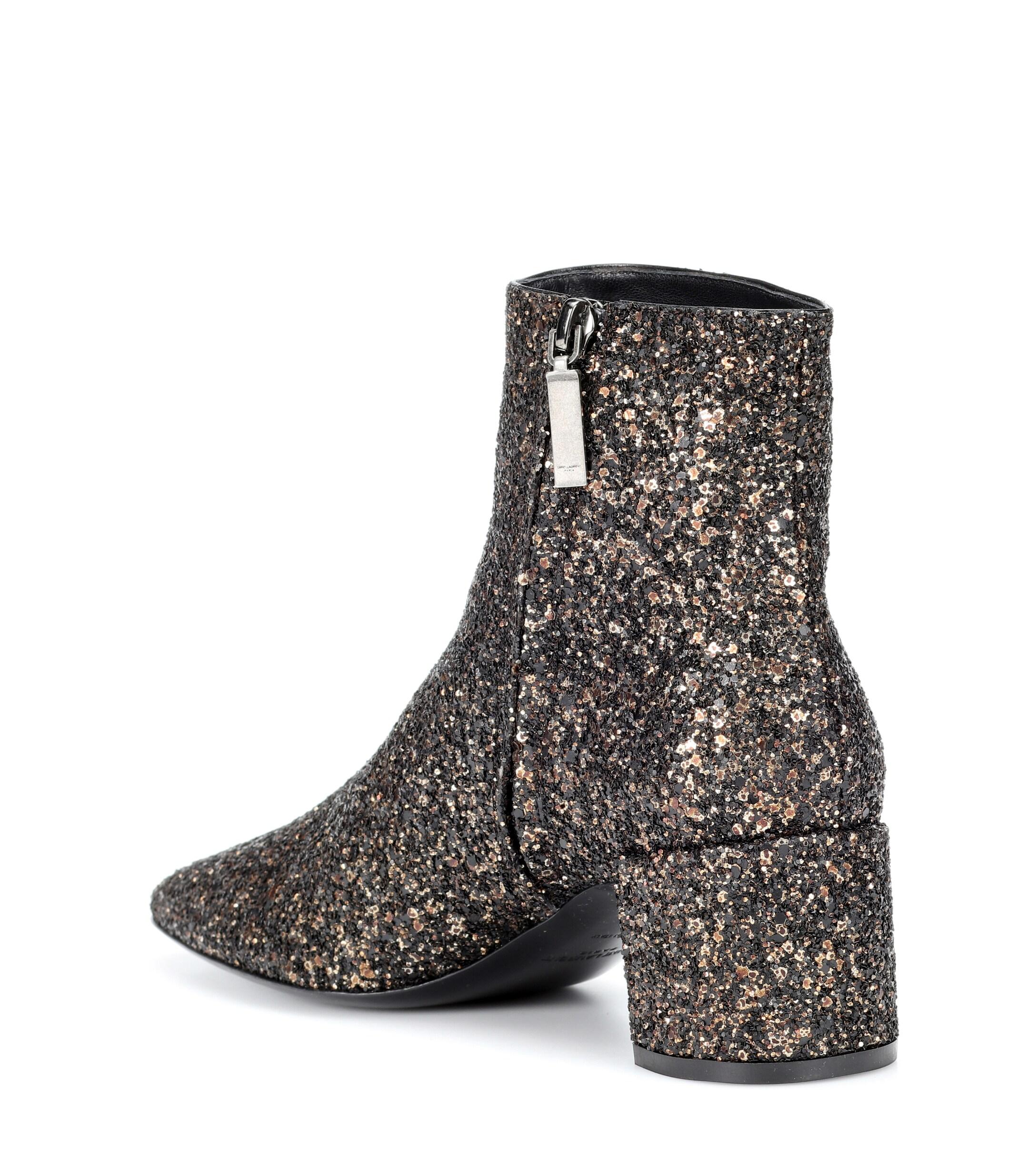 ysl sequin boots