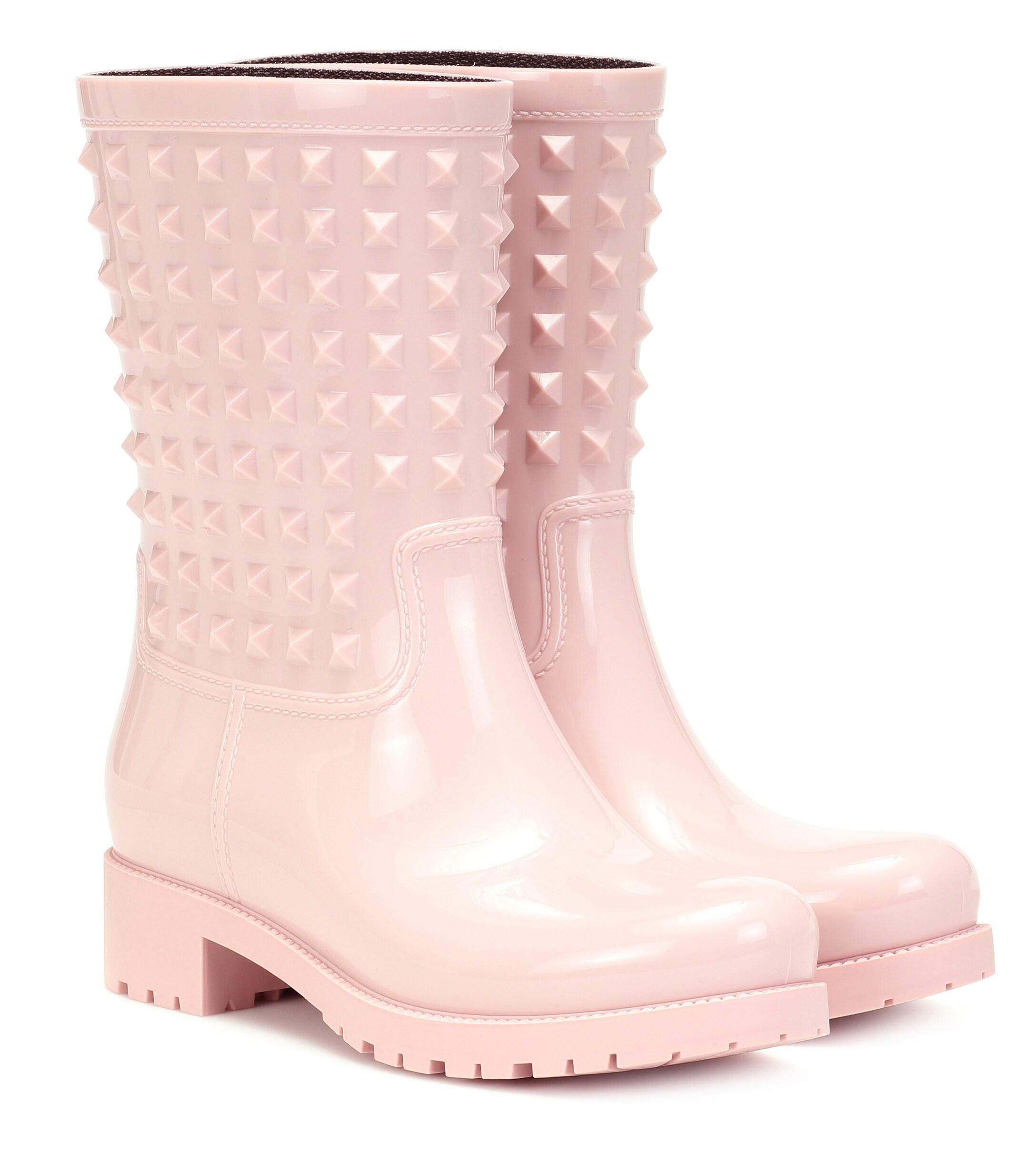 valentino pink boots