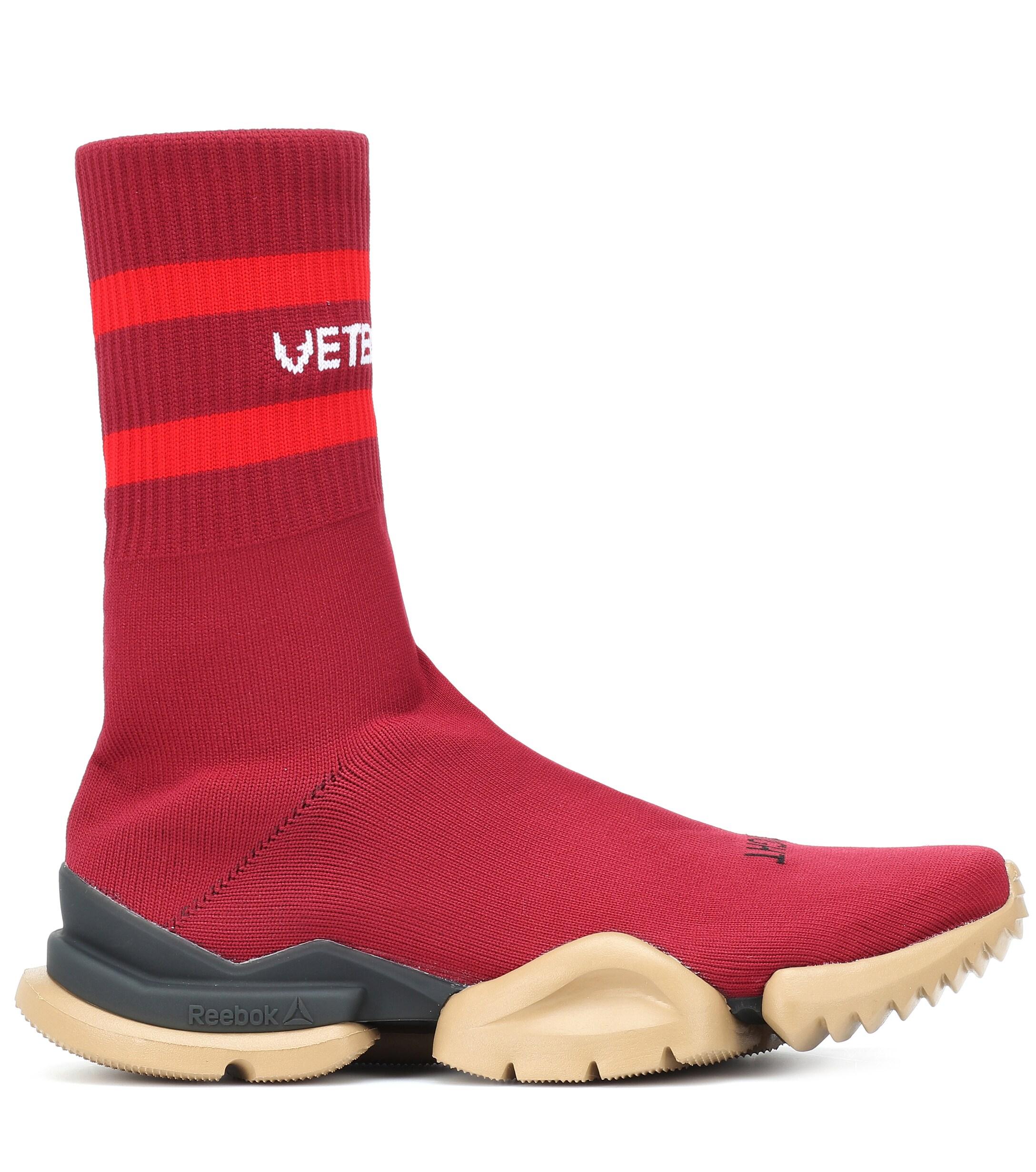 Reebok Synthetic Calze X Vetements in Red Womens Clothing Hosiery Socks 