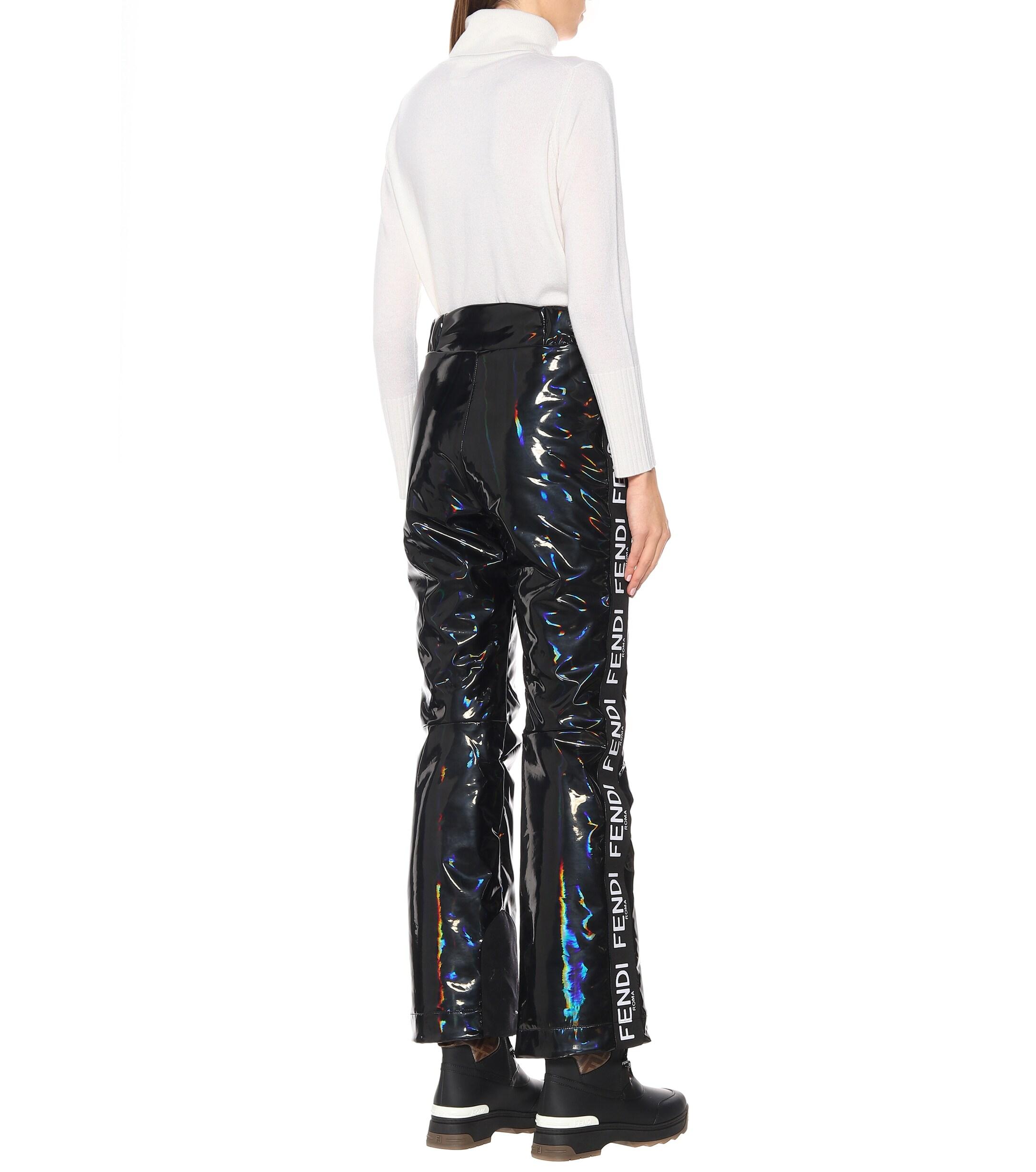 Fendi Holographic Ski Pants in Black Lyst