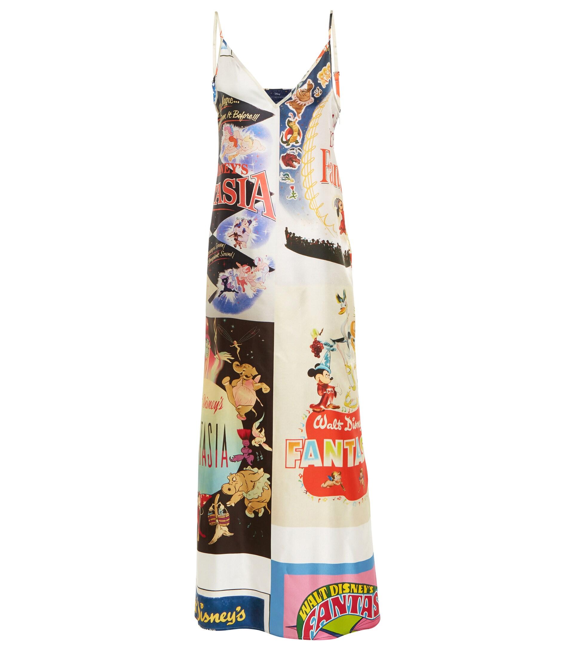 Mytheresa Women Clothing Dresses Printed Dresses X DisneyÂ® printed silk twill maxi dress 