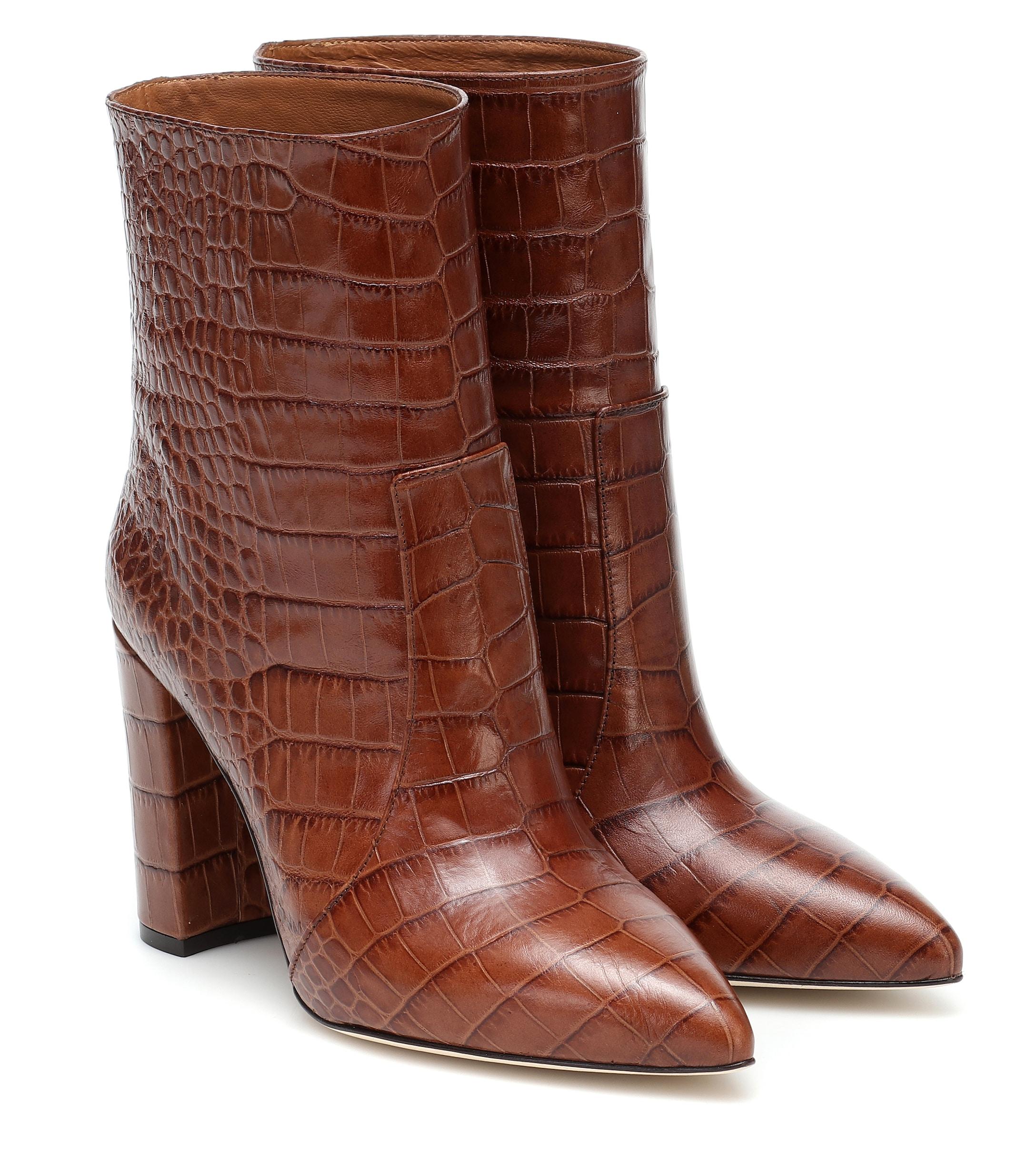 paris texas python ankle boots