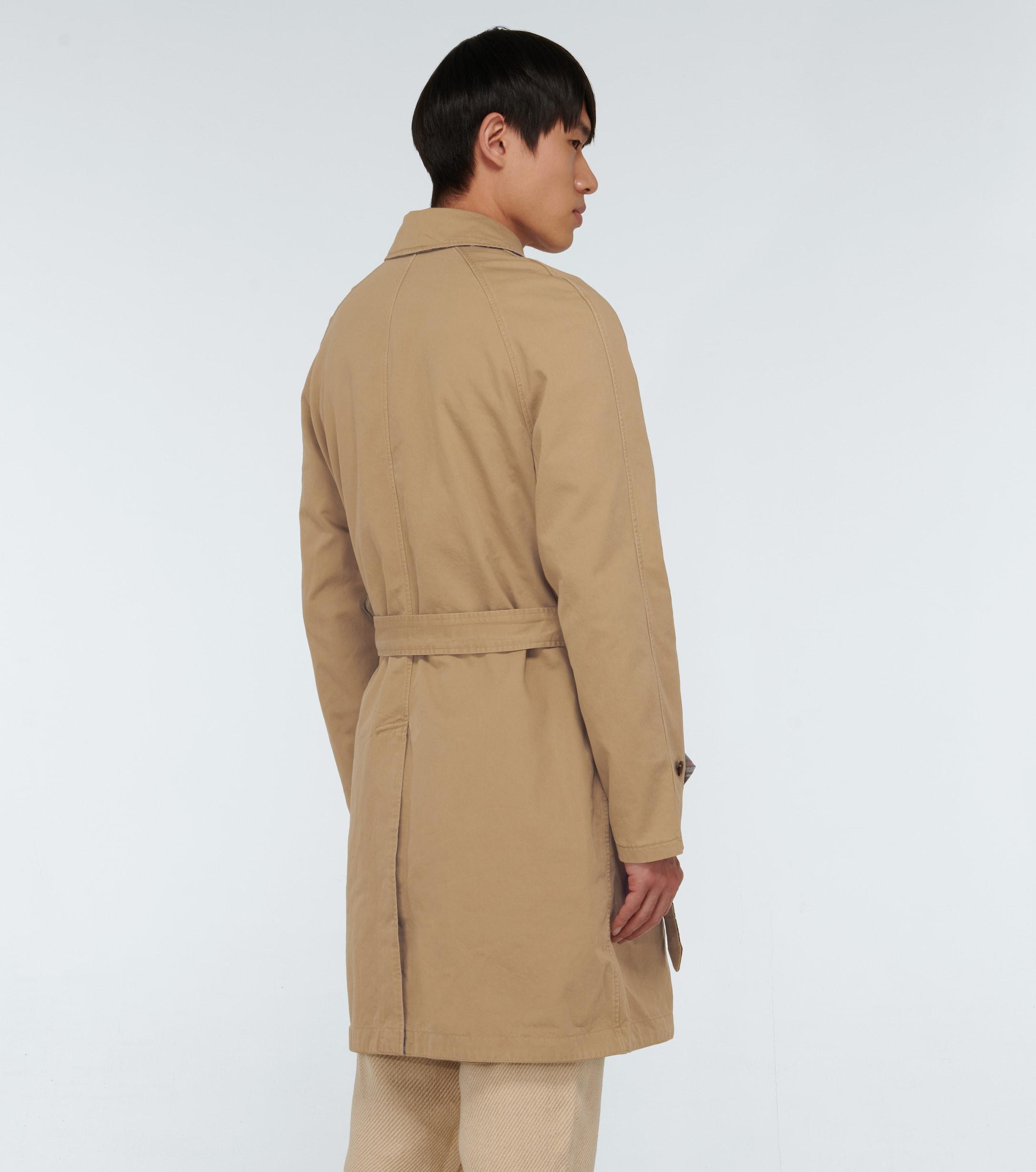 Polo Ralph Lauren Reversible Balmcaan Trench Coat in Natural for Men | Lyst