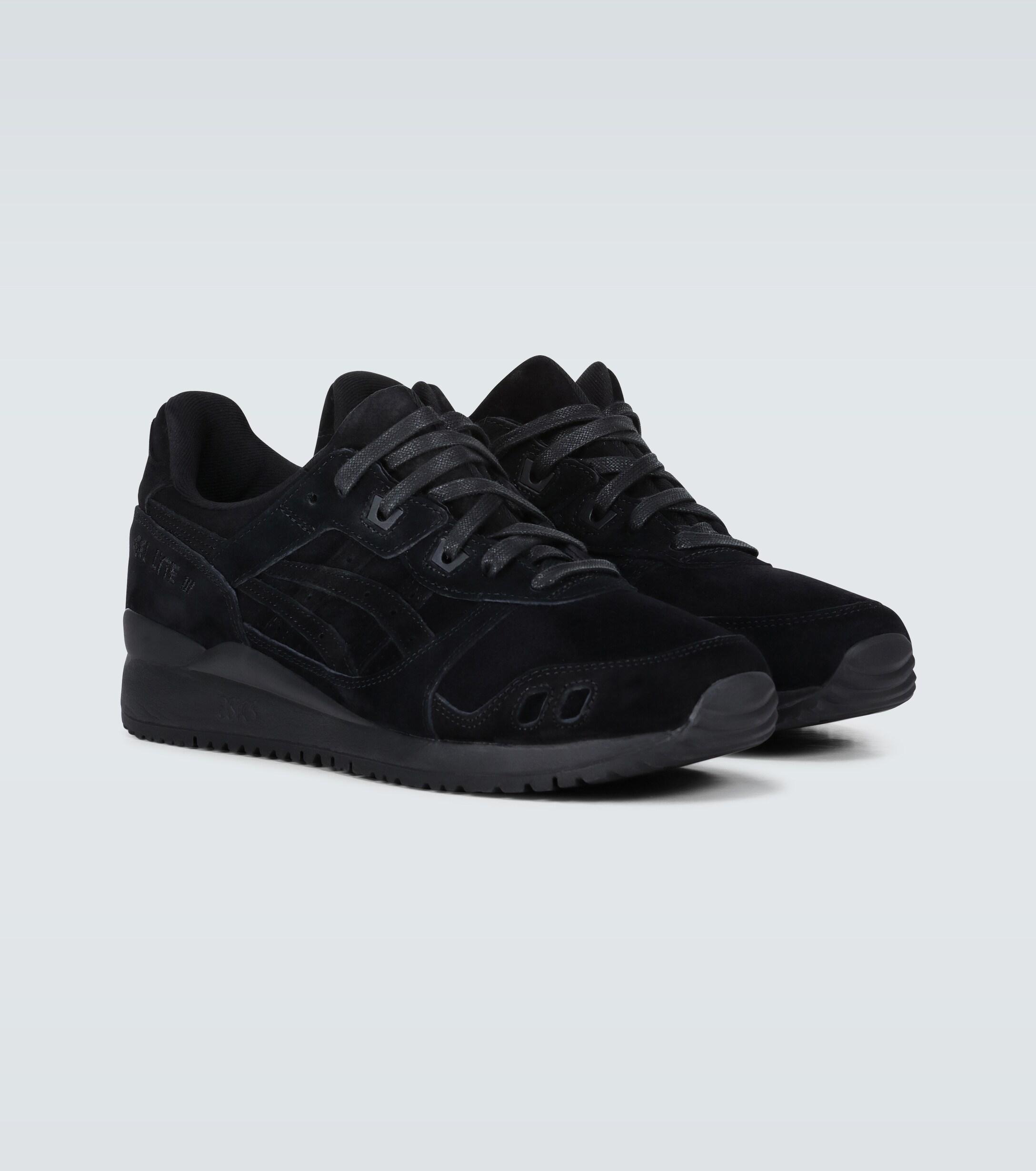 asics gel lyte black suede