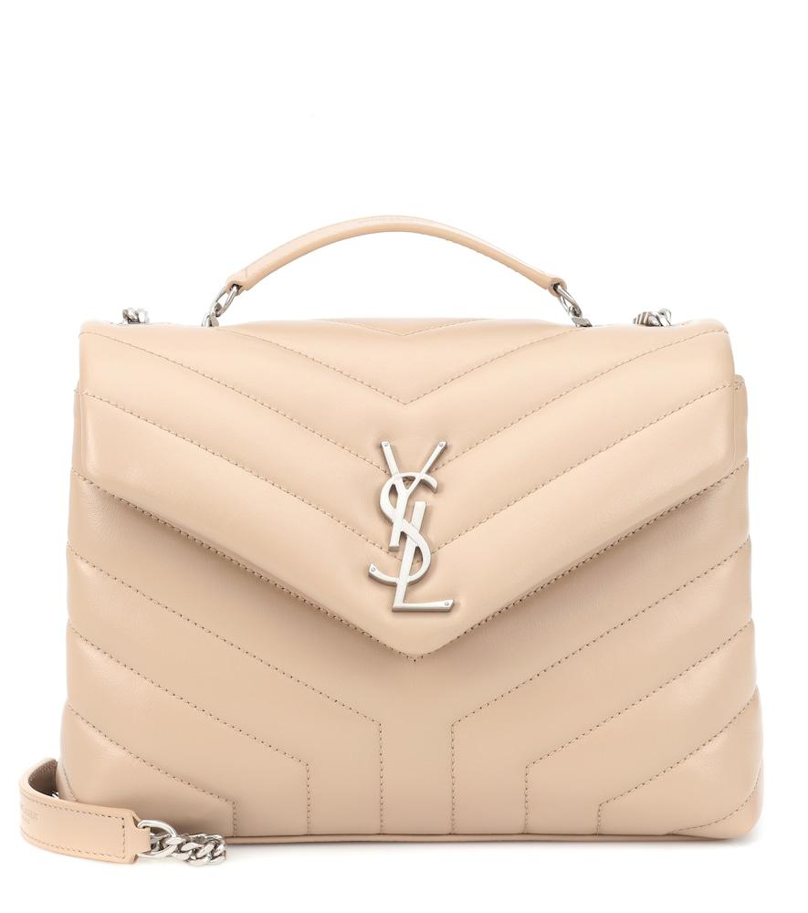 Borsa Loulou Monogramme Small in pelle di Saint Laurent in Neutro | Lyst