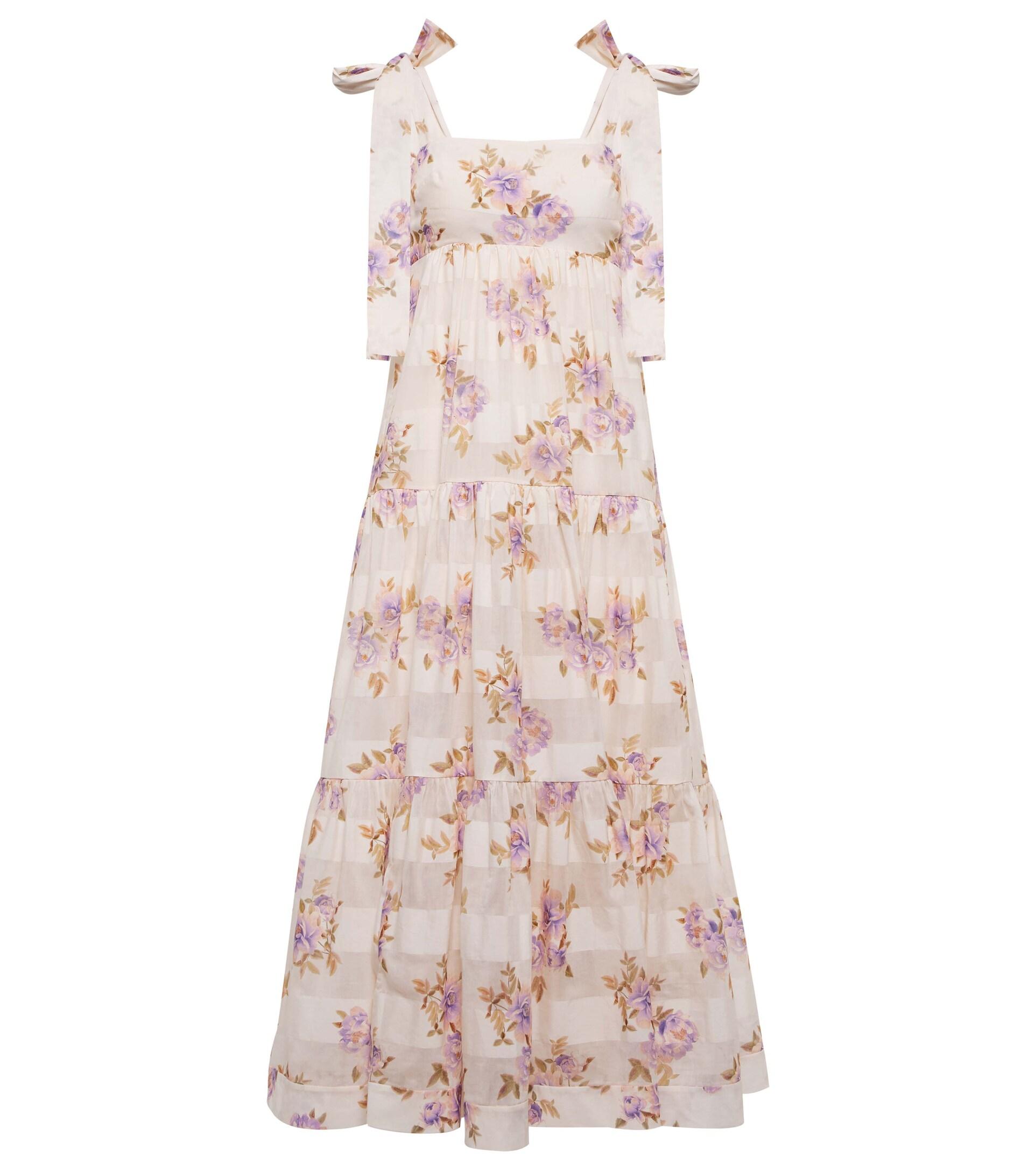 Zimmermann Rosa Cotton And Silk Maxi Dress | Lyst