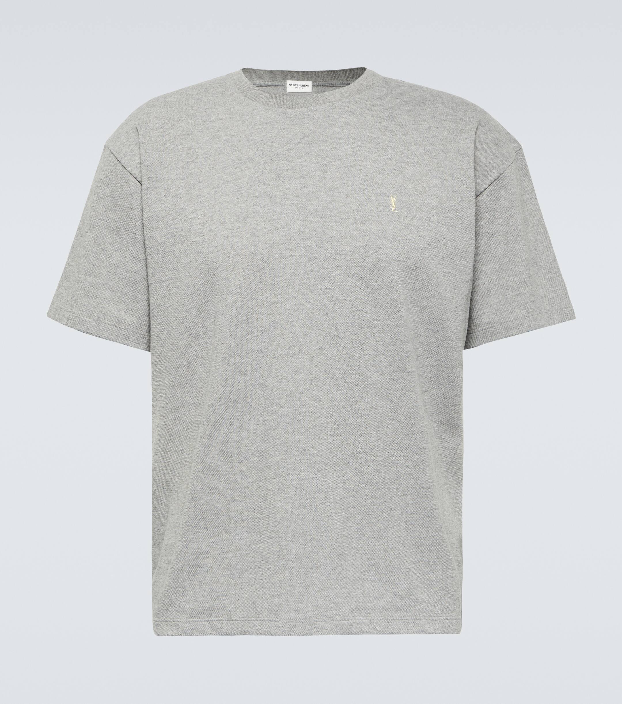 Grey saint laurent outlet t shirt