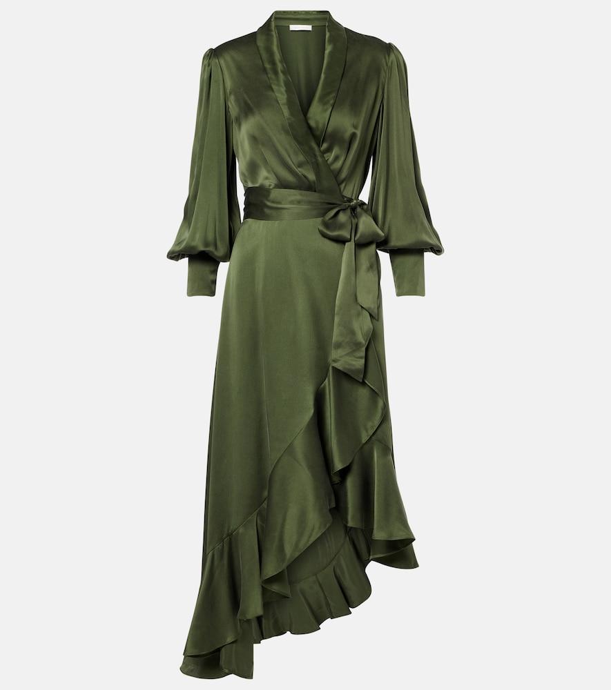 zimmermann silk wrap dress sale silk wrap midi dress