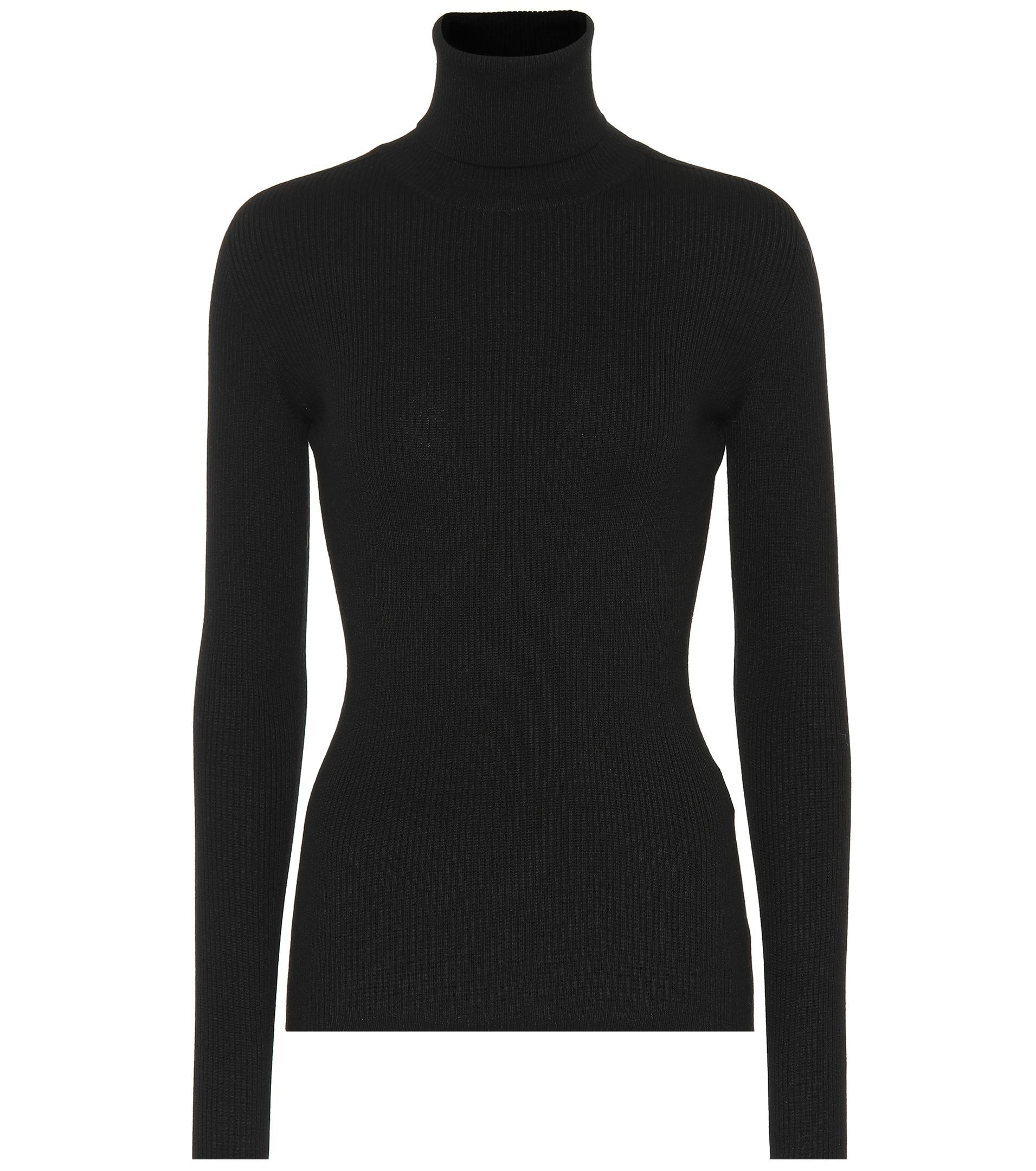 Dolce & Gabbana Virgin Wool Turtleneck Sweater in Black - Lyst