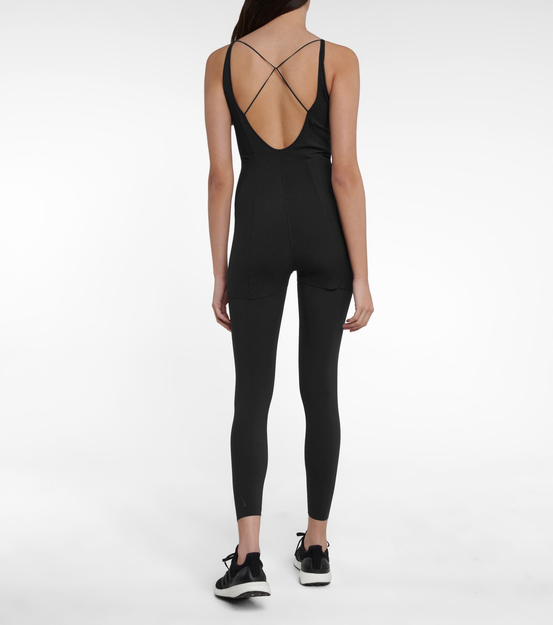 Nike Yoga Luxe Bodysuit in Black - Lyst