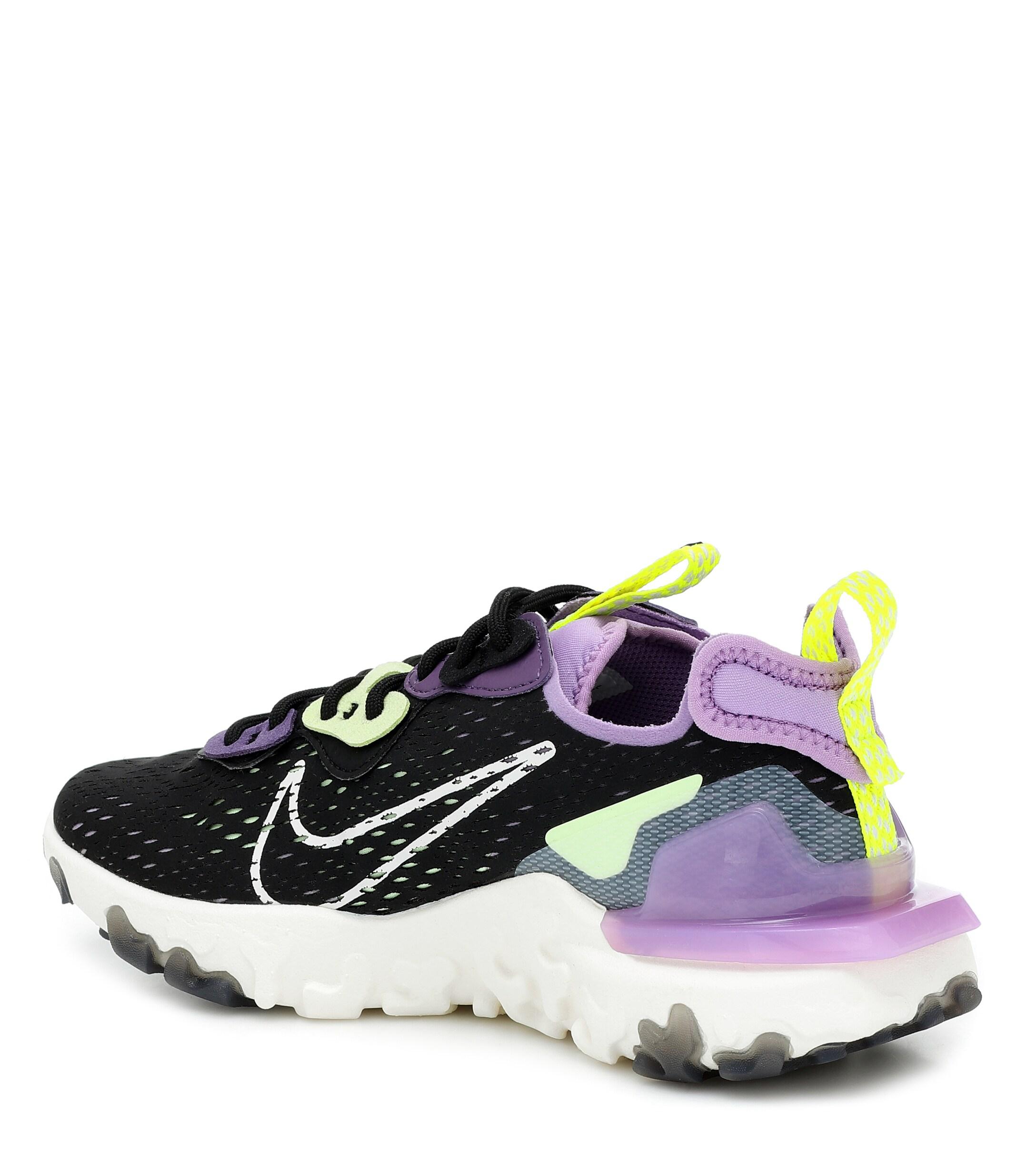 nike react black purple