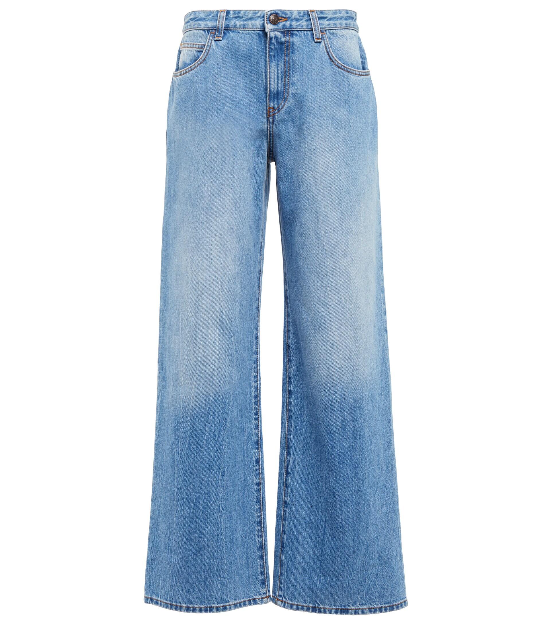The Row Eglitta Mid-rise Wide-leg Jeans in Blue | Lyst