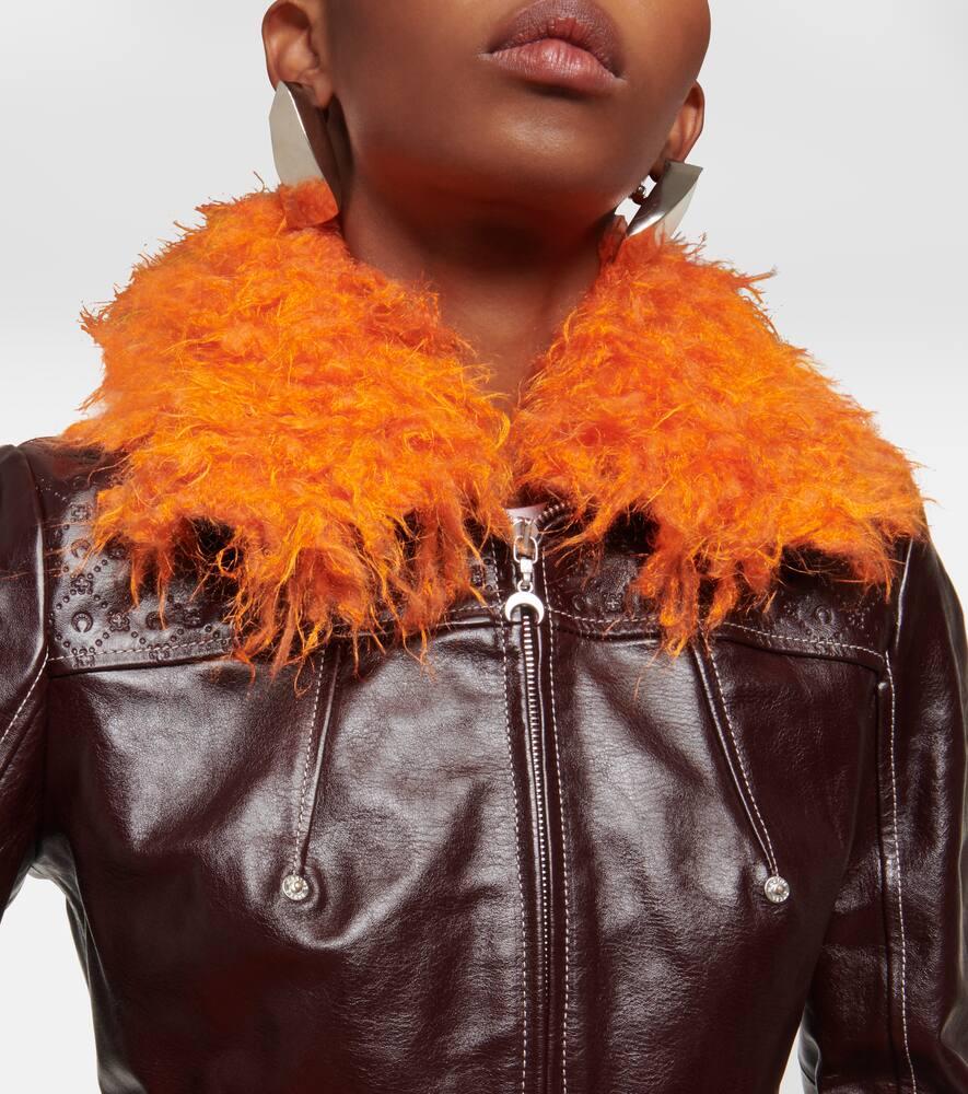 Blousons Vestes Courreges Veste Courte Orange Veste D'hiver