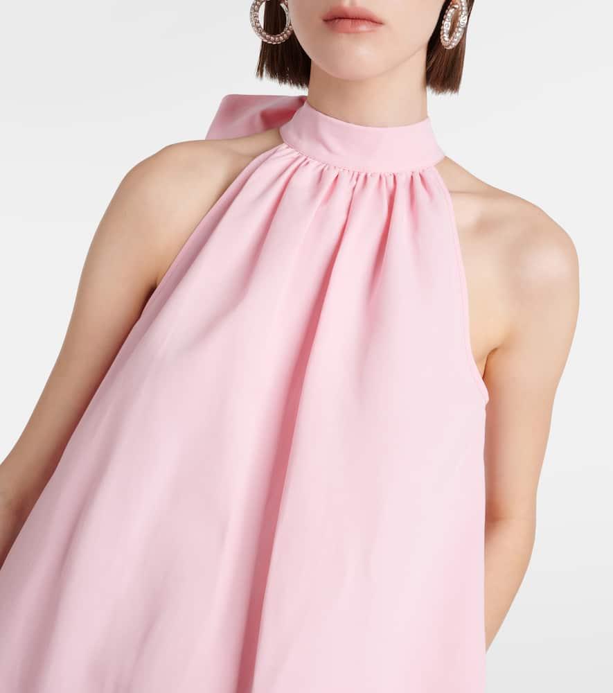 maxi marlowe dress pearl pink STAUD Marlowe Tiered Poplin Maxi Dress in Pink