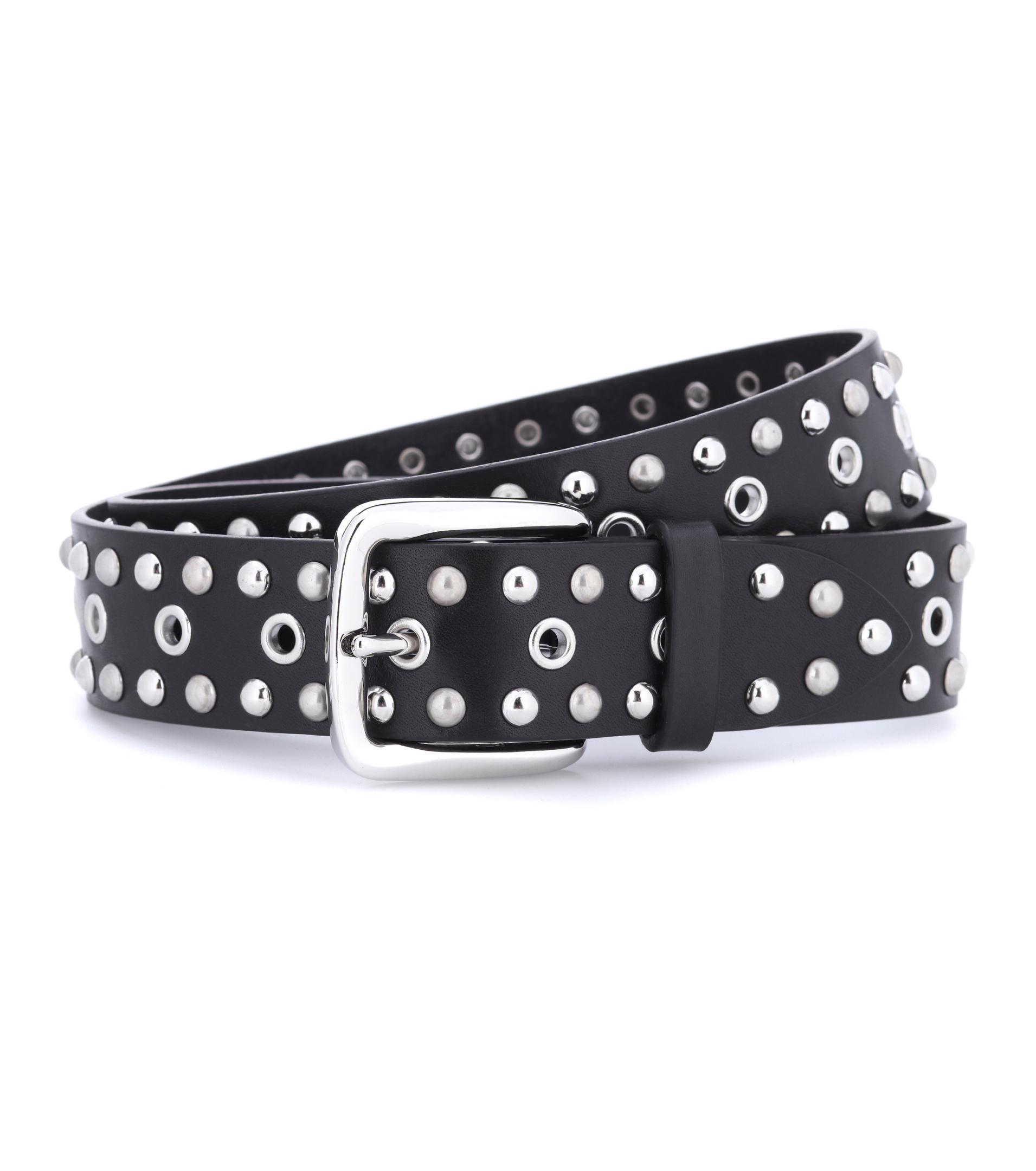 Isabel Marant Rica Embellished Leather Belt in Black Lyst