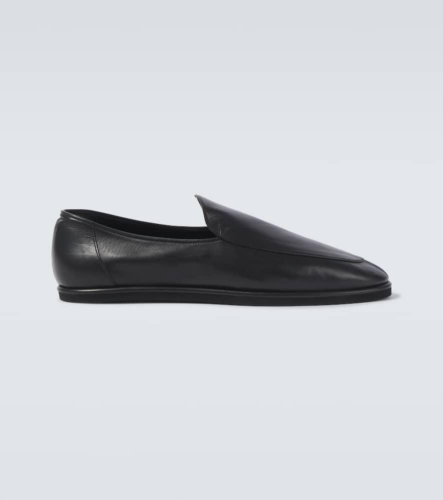 auralee-black-Loafers-aus-