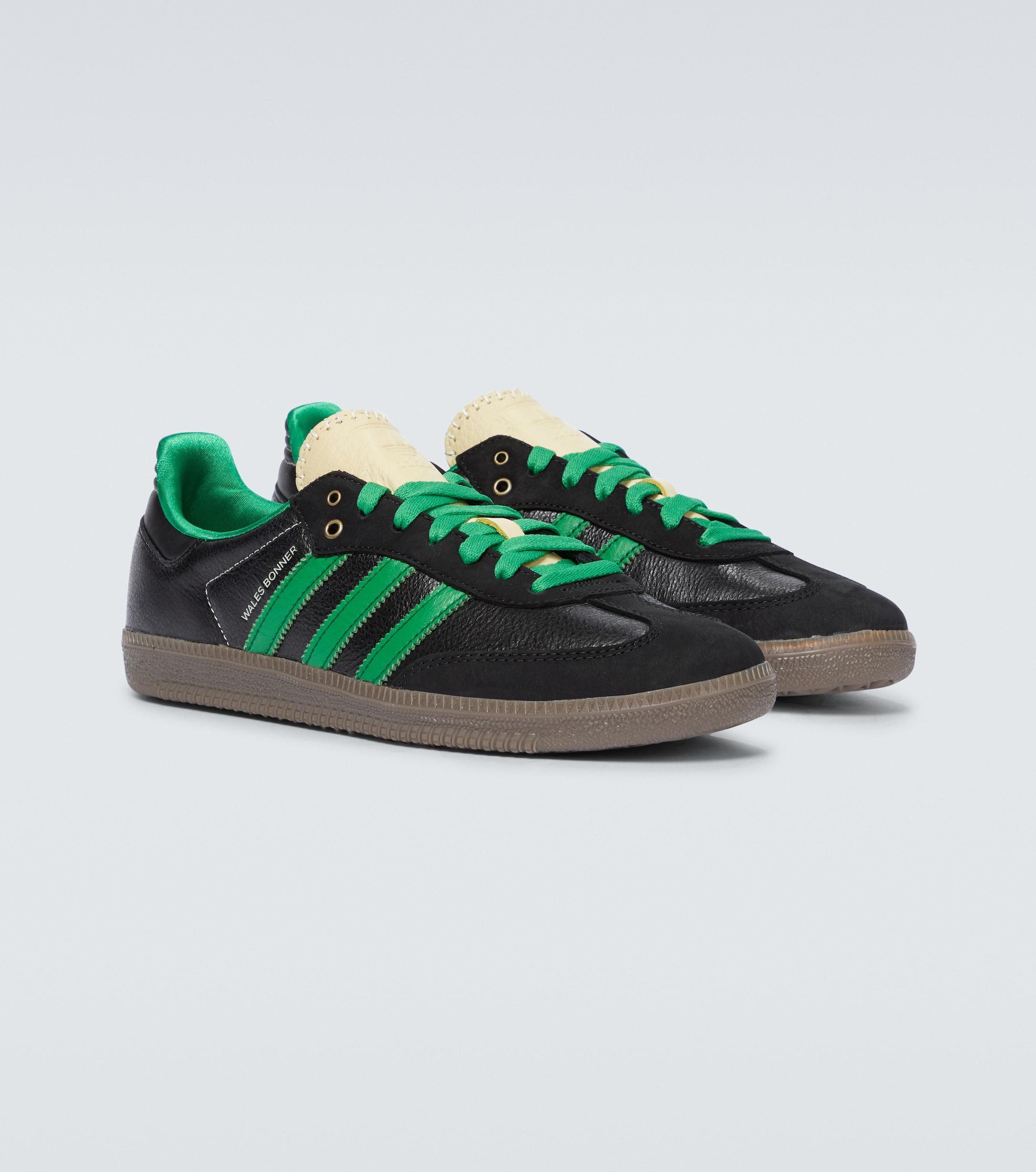 adidas samba green black