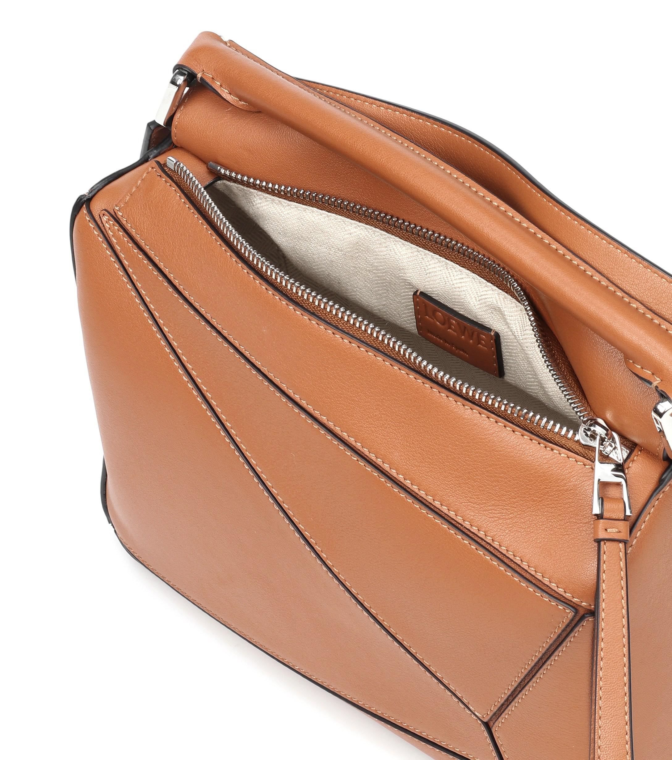 Loewe Puzzle Small Leather Shoulder Bag in Brown Save 19 Lyst