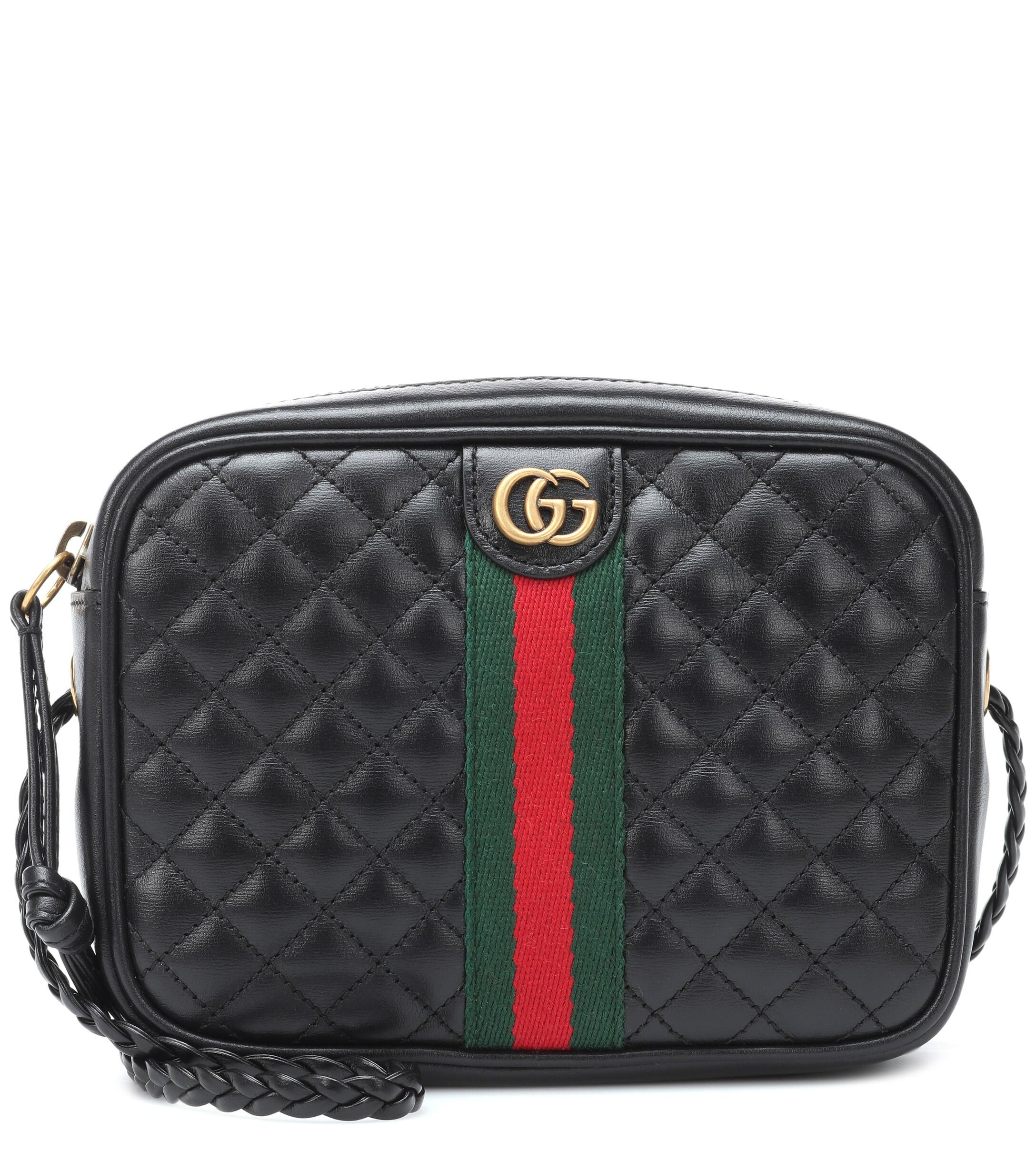 Gucci Quilted Leather Shoulder Bag in Black - Save 25% - Lyst