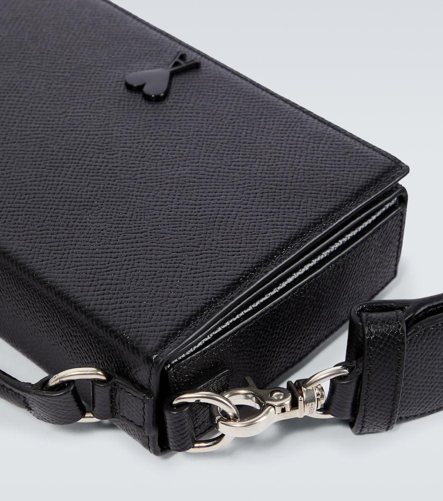 【AMI PARIS】 Black Leather Nana Shoulder Bag（送料込み） Black Nano Paris Paris Bag | AMI PARIS