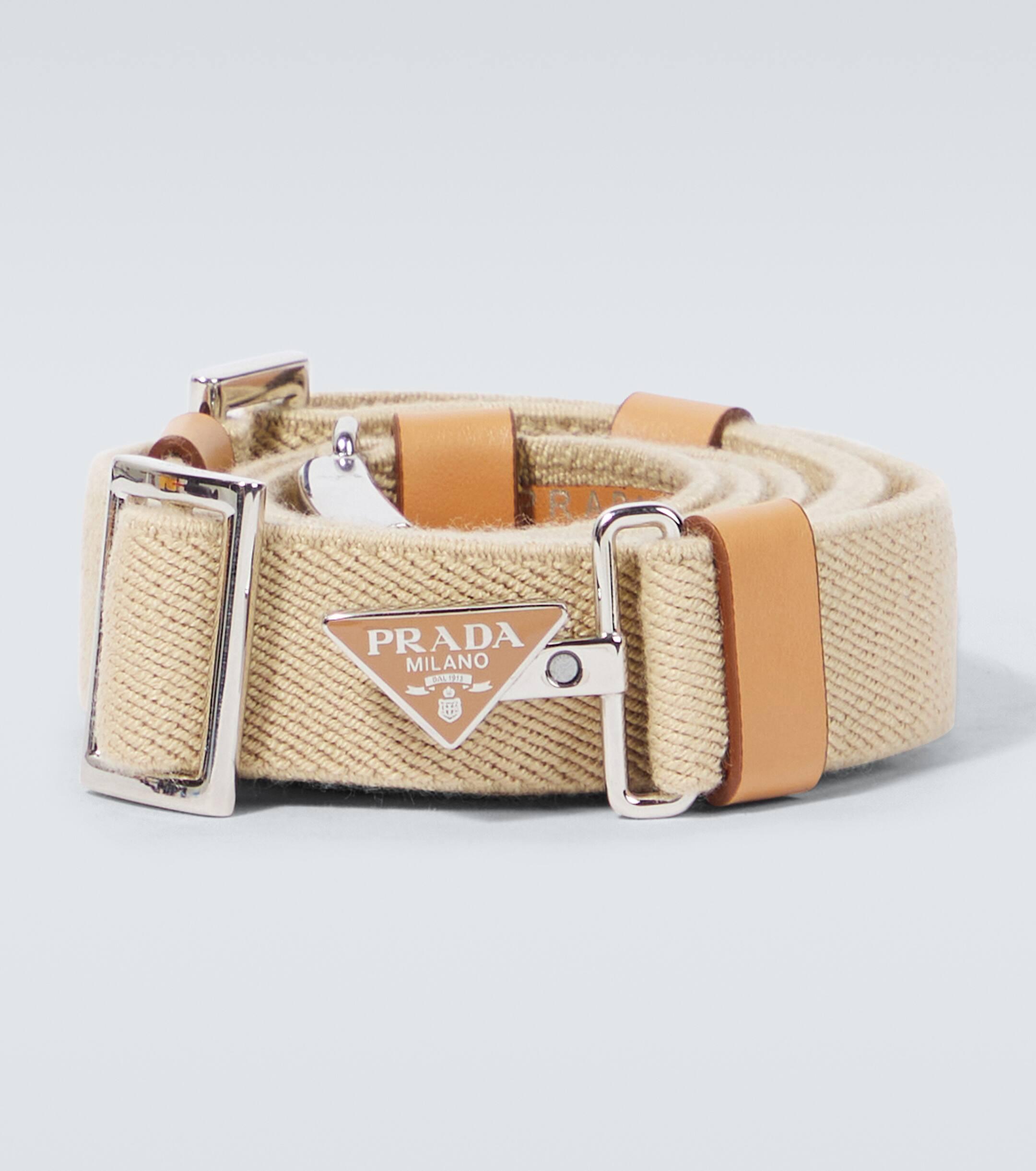 Prada Canvas Belt in Natural for Men Lyst UK