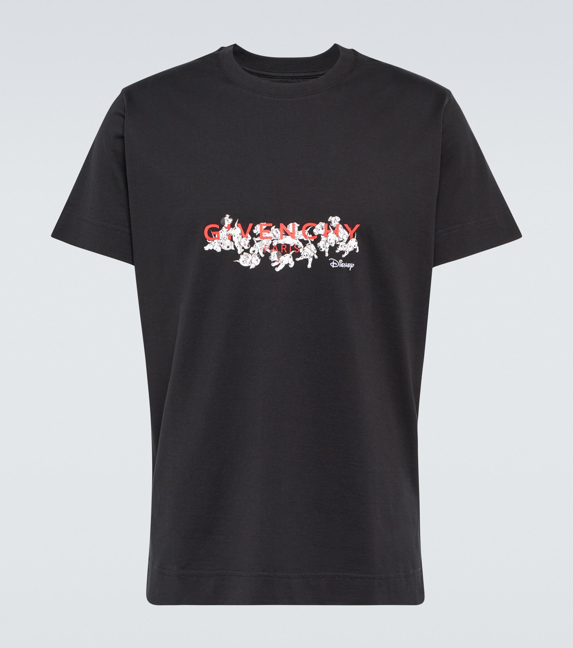 Givenchy X Disney Logo Cotton Jersey T shirt in Black for Men Lyst UK