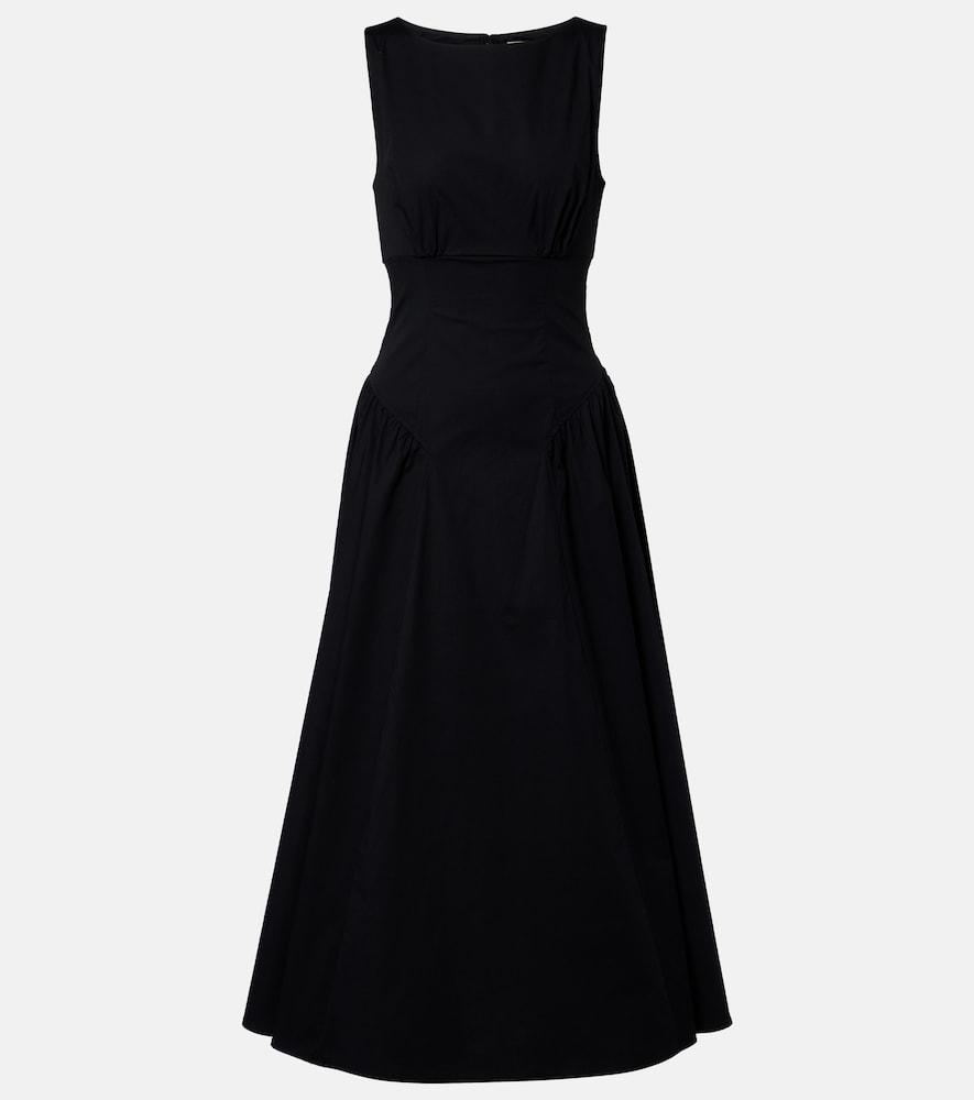 staud black tie dress STAUD, Wells Dress in Onyx Tie Dye, Size 4