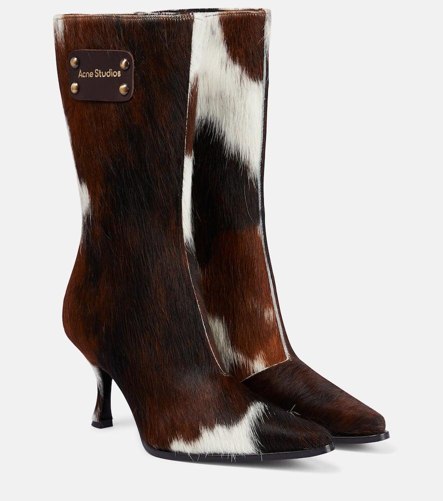 ANKLE BOOTS IN HICKORY BROWN CALFSKIN