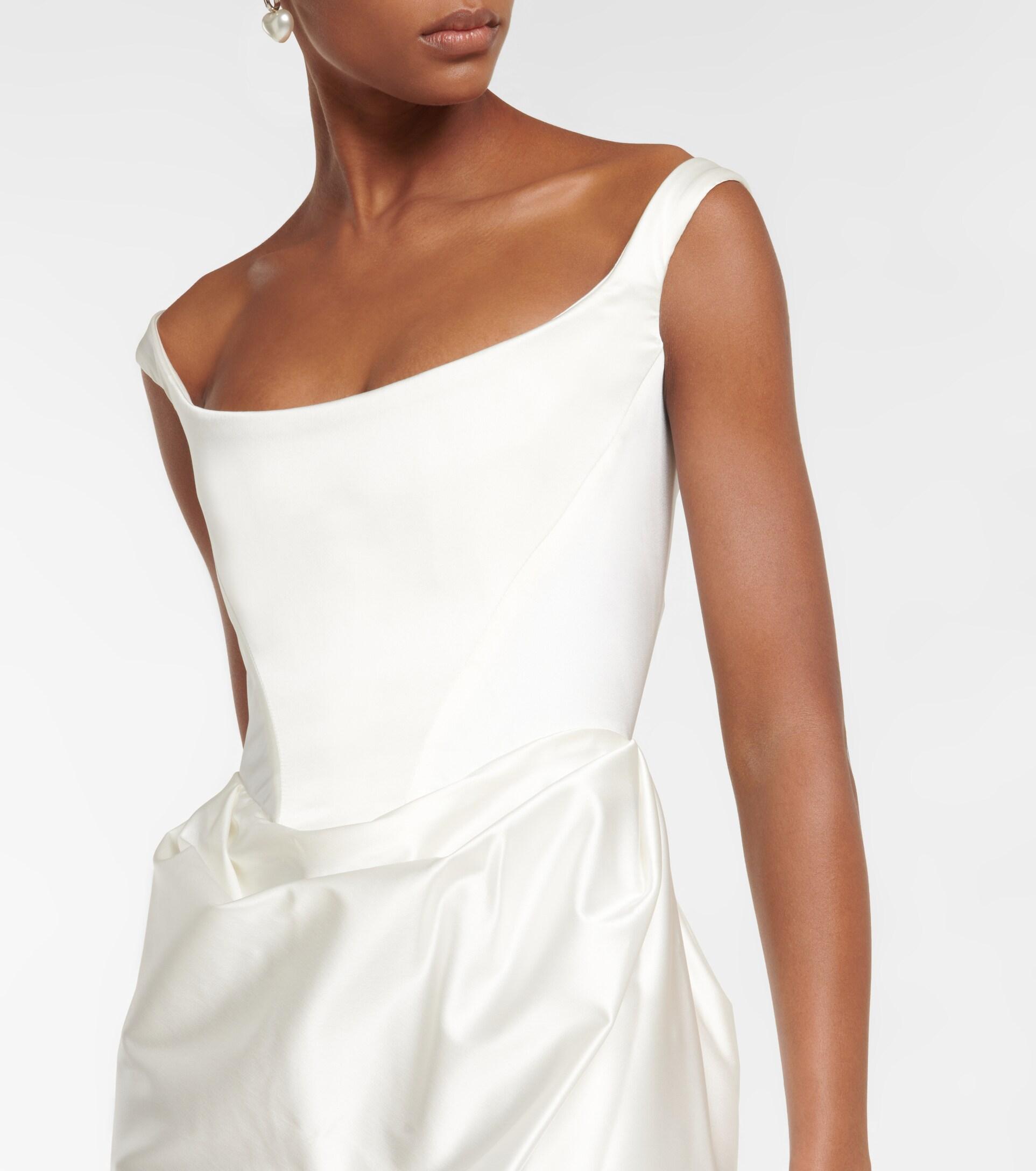 Vivienne Westwood Bridal Camille Satin Gown in White | Lyst