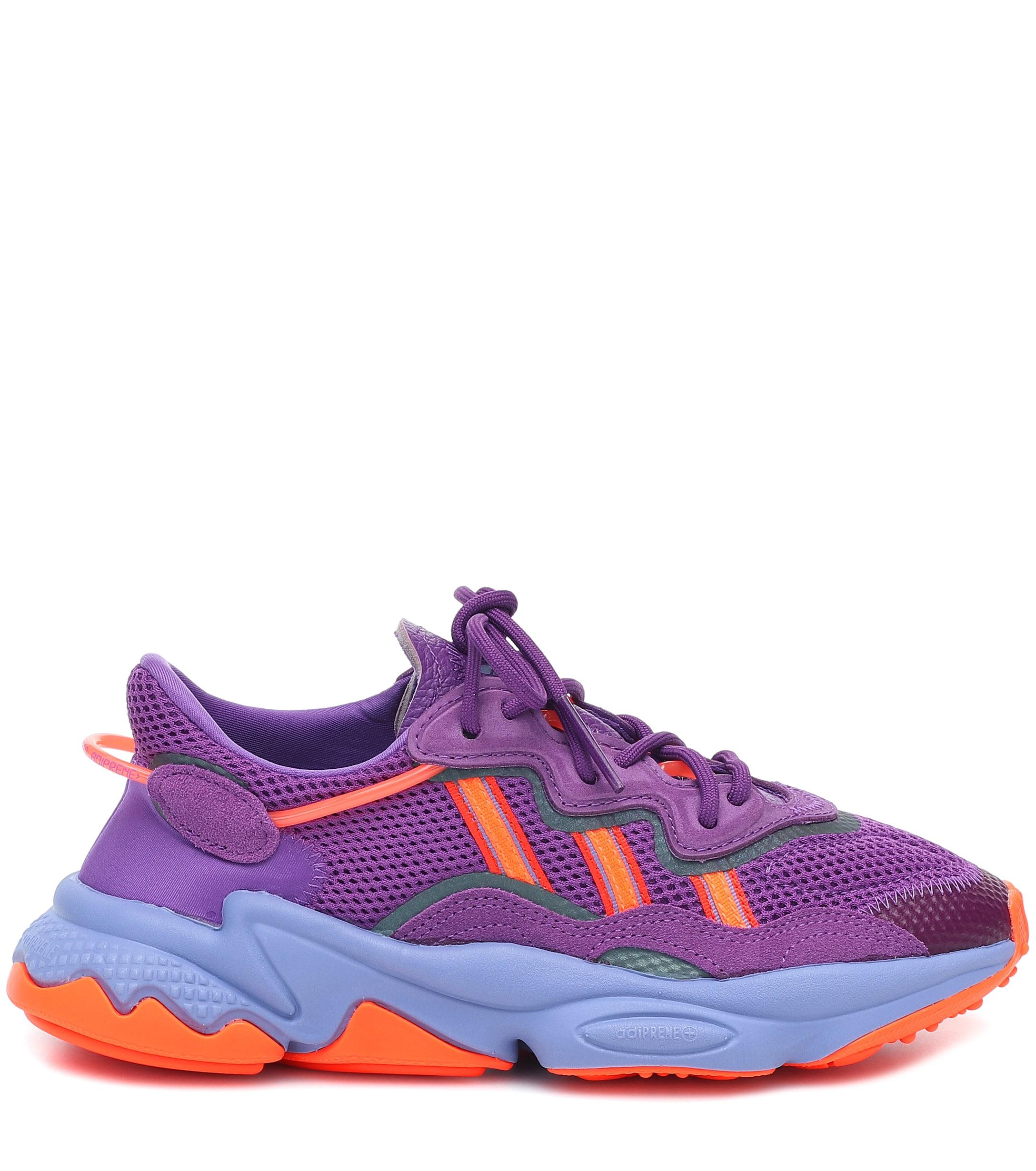 sneakers with purple in them