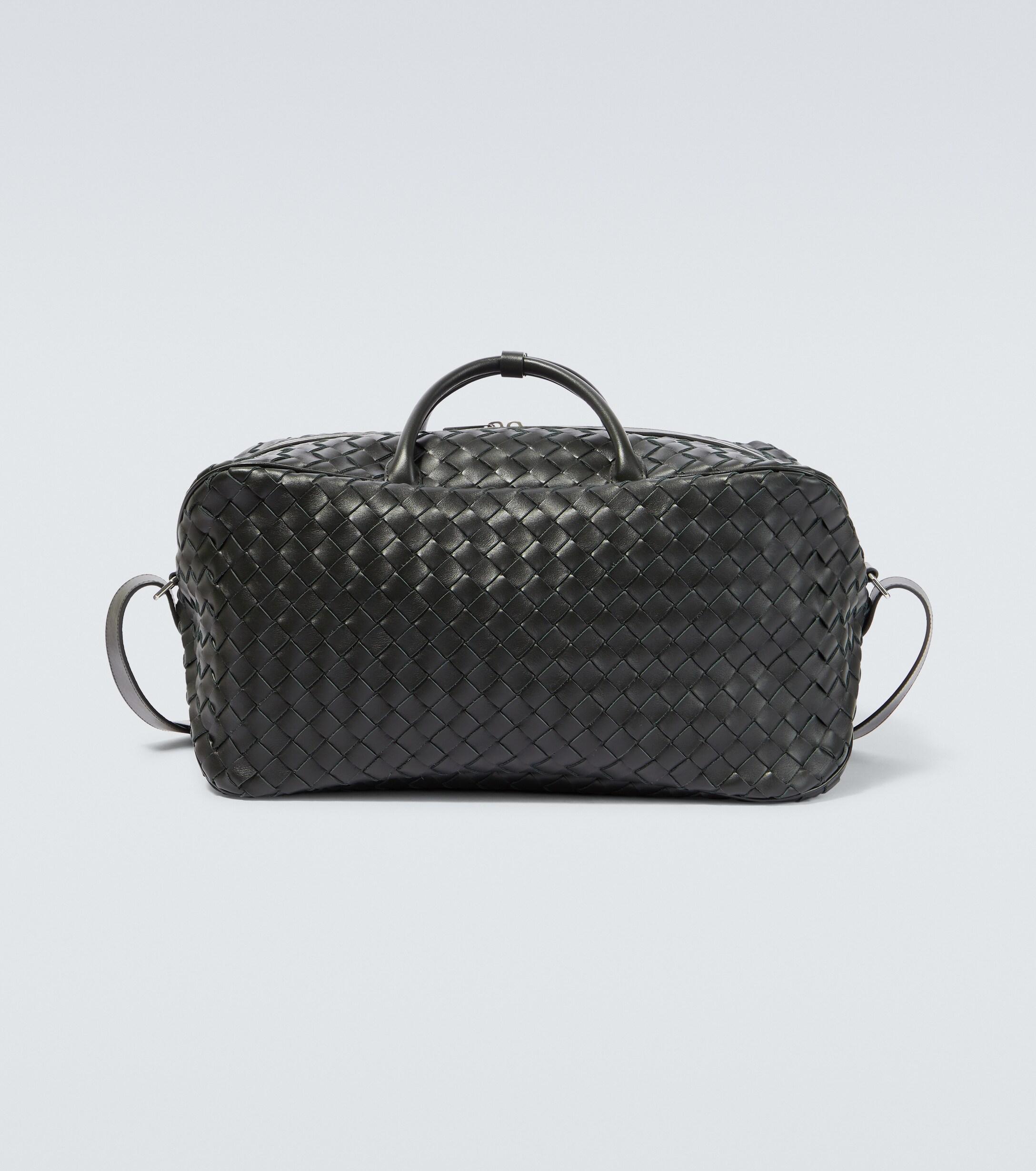 Leather Duffle Bag Bottega Veneta pour homme en coloris Noir | Lyst