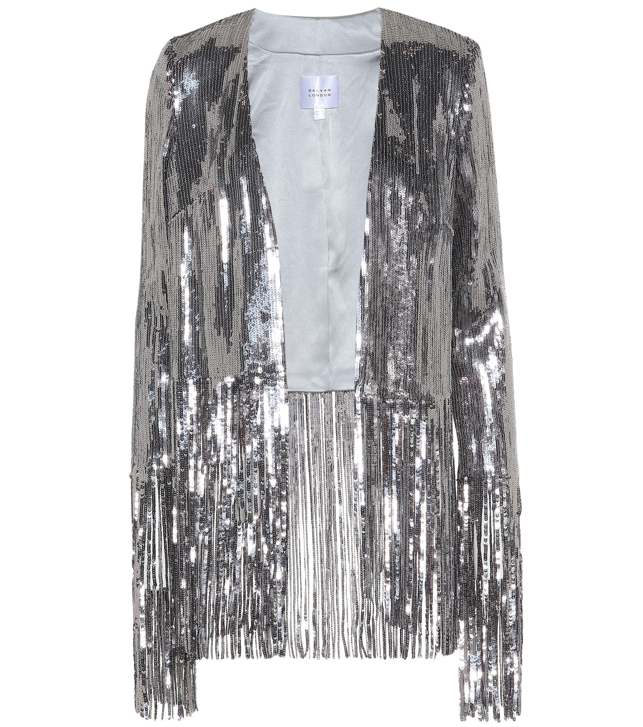 fringe sequin jacket