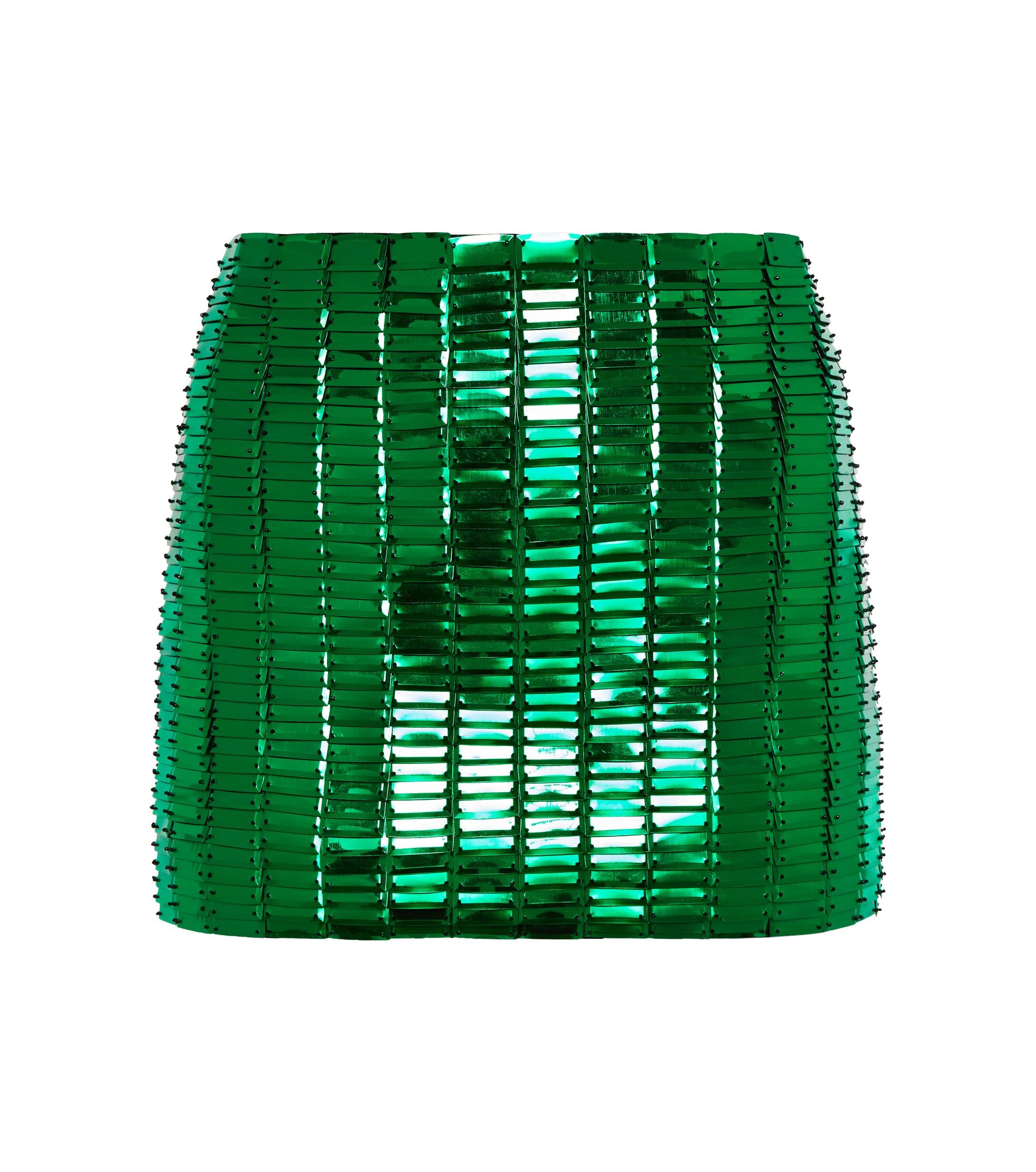 The Attico Gonna Sequin-embellished Miniskirt in Green | Lyst