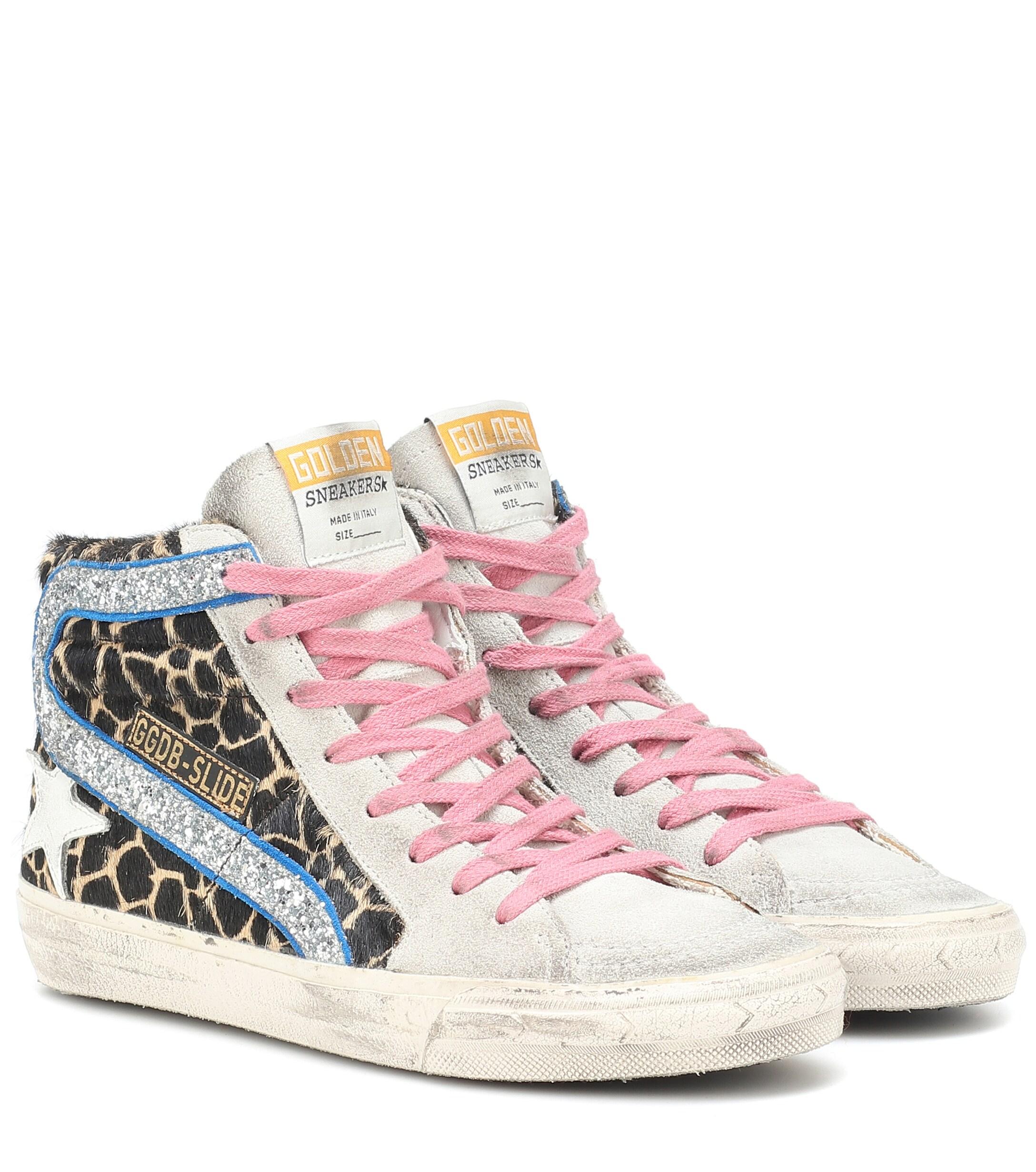 golden goose pony hair sneakers
