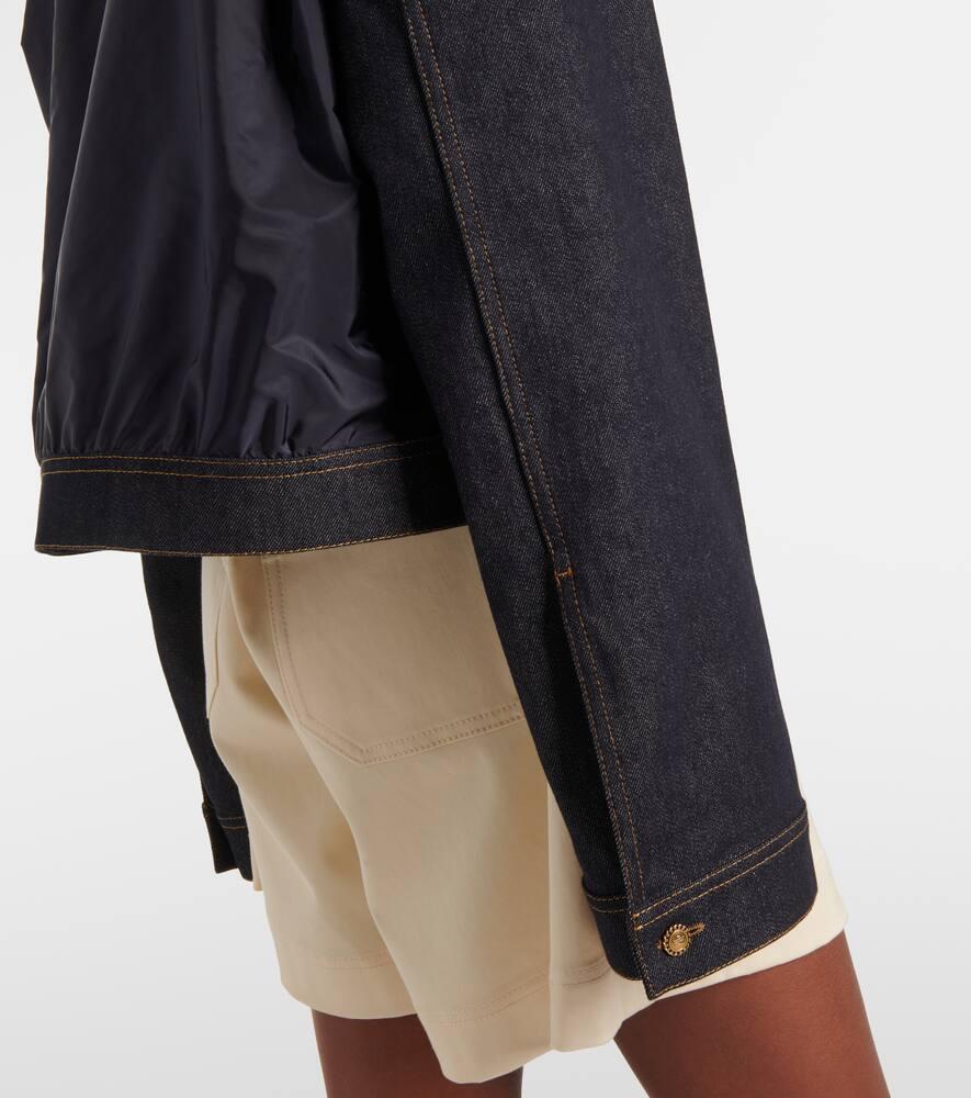 Moncler Tencin Denim Jacket in Black | Lyst
