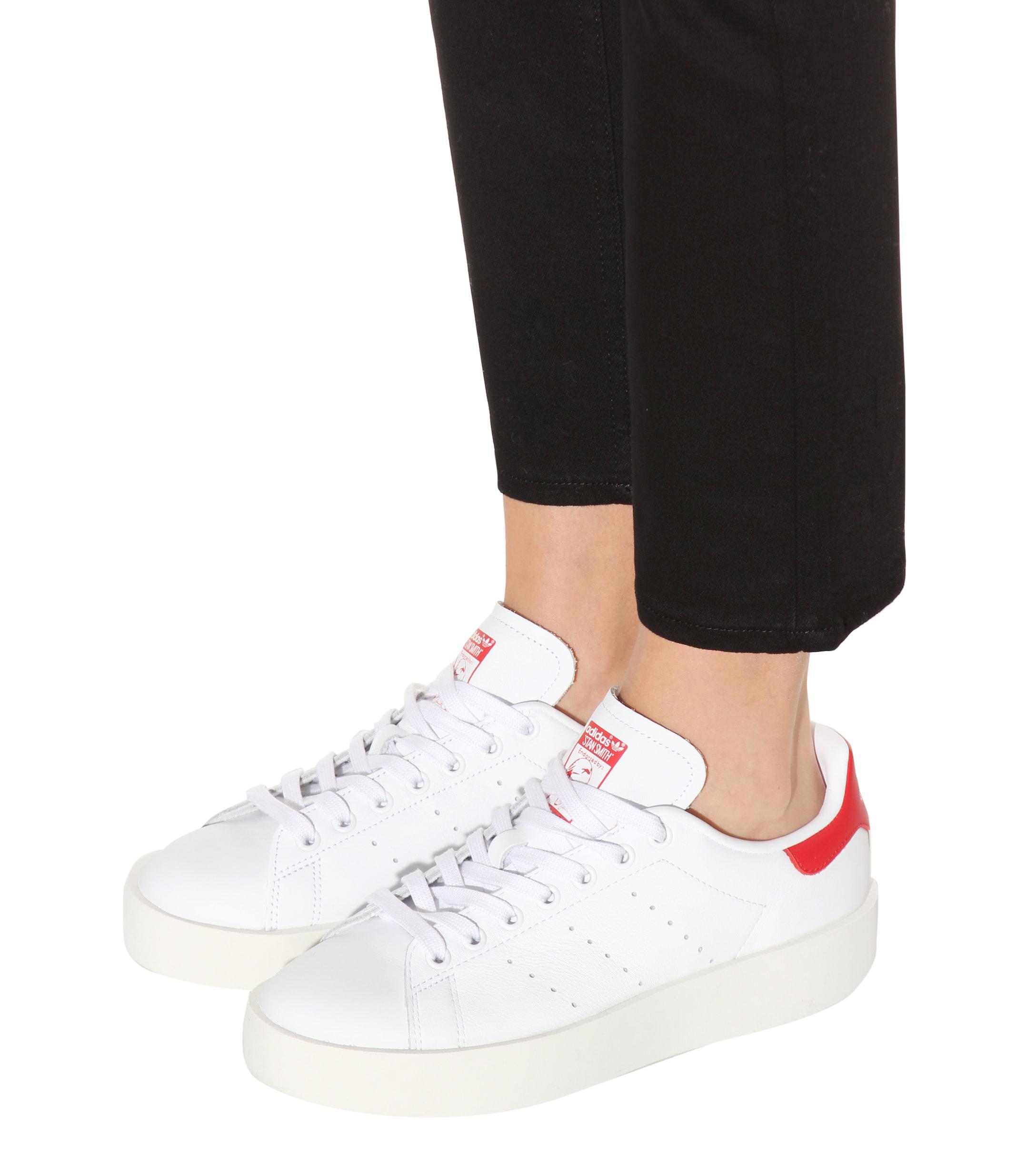 stan smith bold leather sneakers