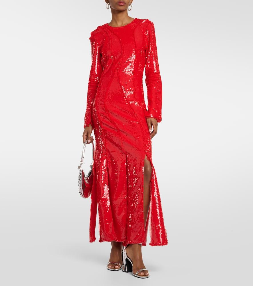 ganni red lace dress GANNI Jerome Lace Dress Big Apple Red Size 38