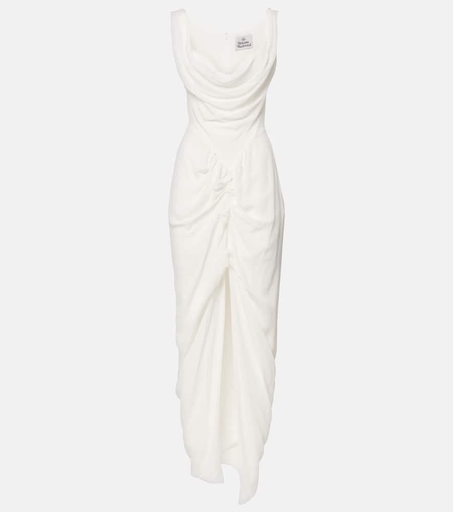 Vivienne Westwood★アシンメトリーパンサーマキシドレス Vivienne Westwood Panther Gathered Asymmetric Maxi Dress in