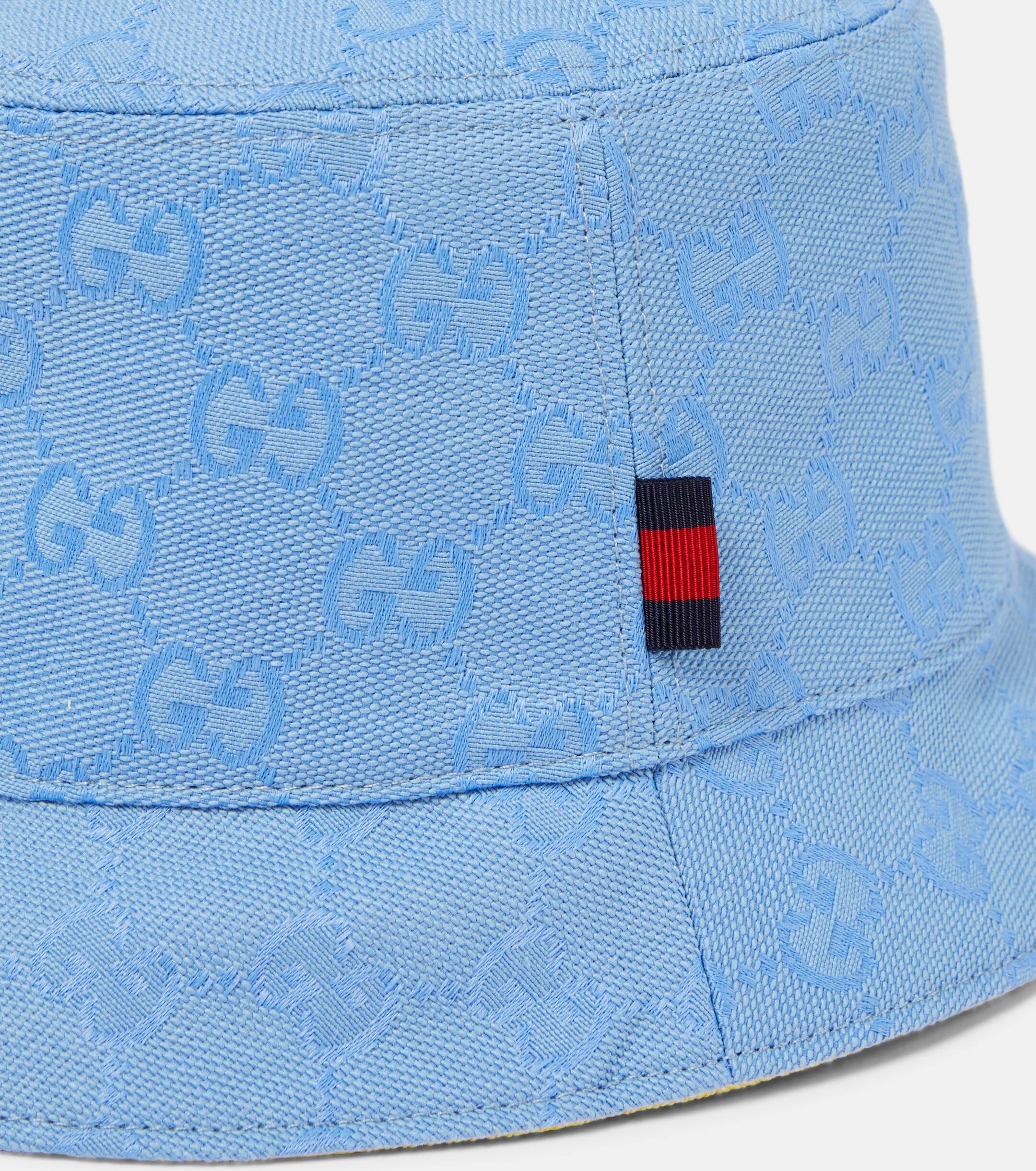 Gucci GG Canvas Bucket Hat in Blue | Lyst UK