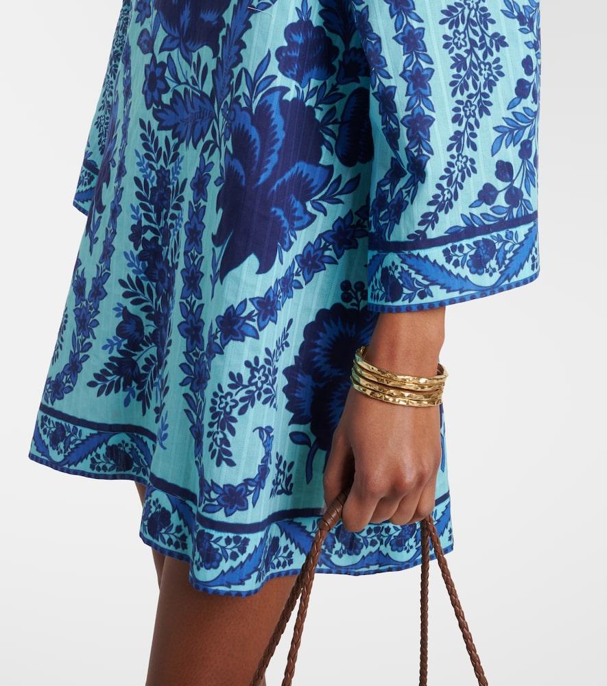 etro paisley cotton mini dress Tiered ruffled paisley-print chiffon mini dress - beige