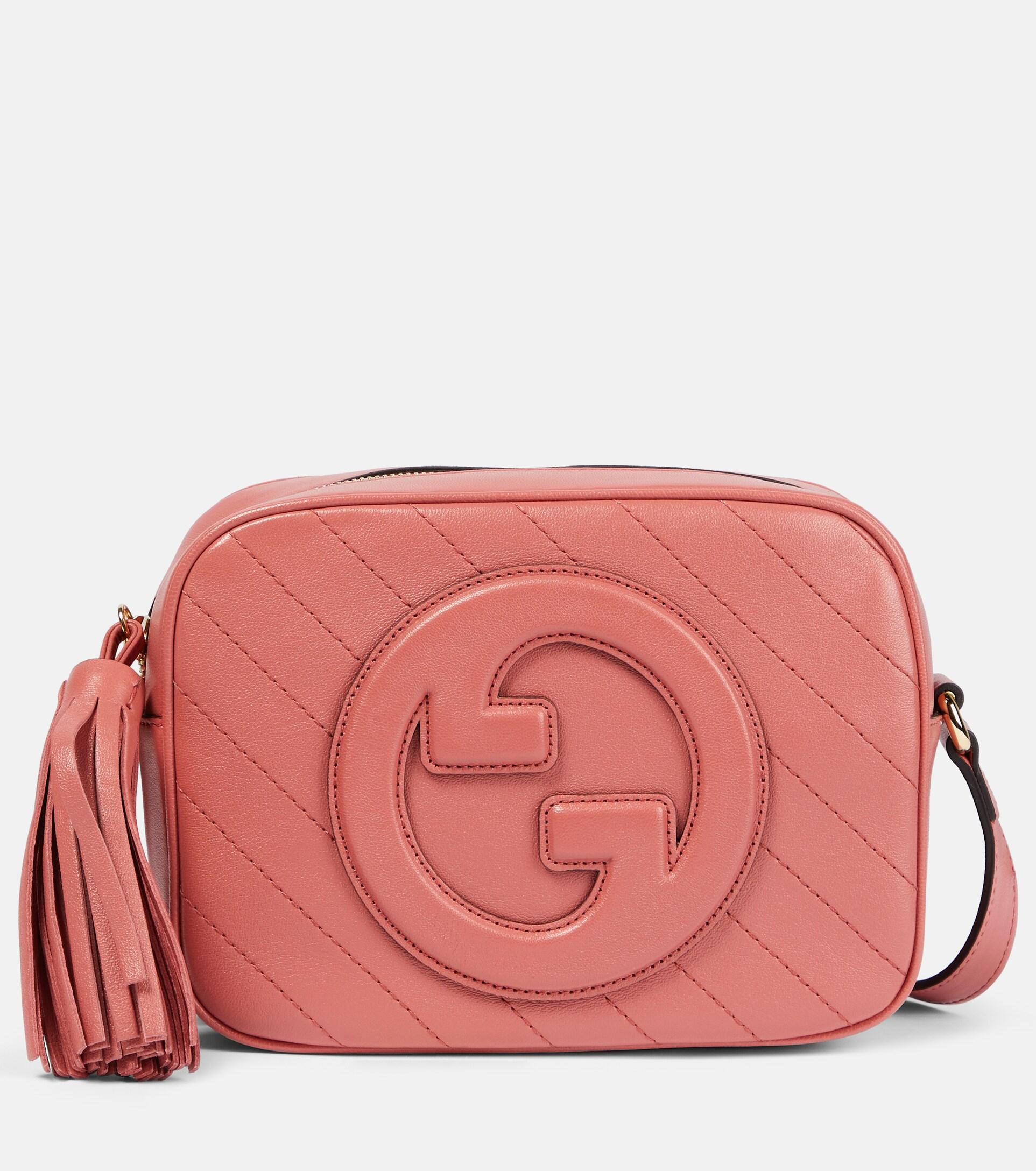 Gucci Blondie Small Shoulder Bag, Red, Leather